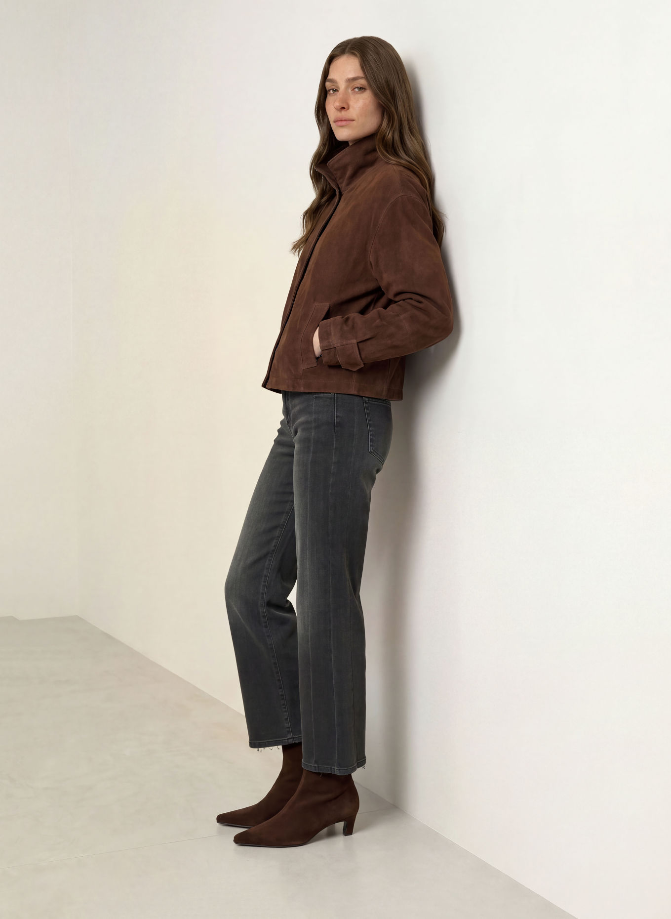 RAFFAELLO ROSSI Jeansy straight KIRA CROP S: 980 ASPHALT