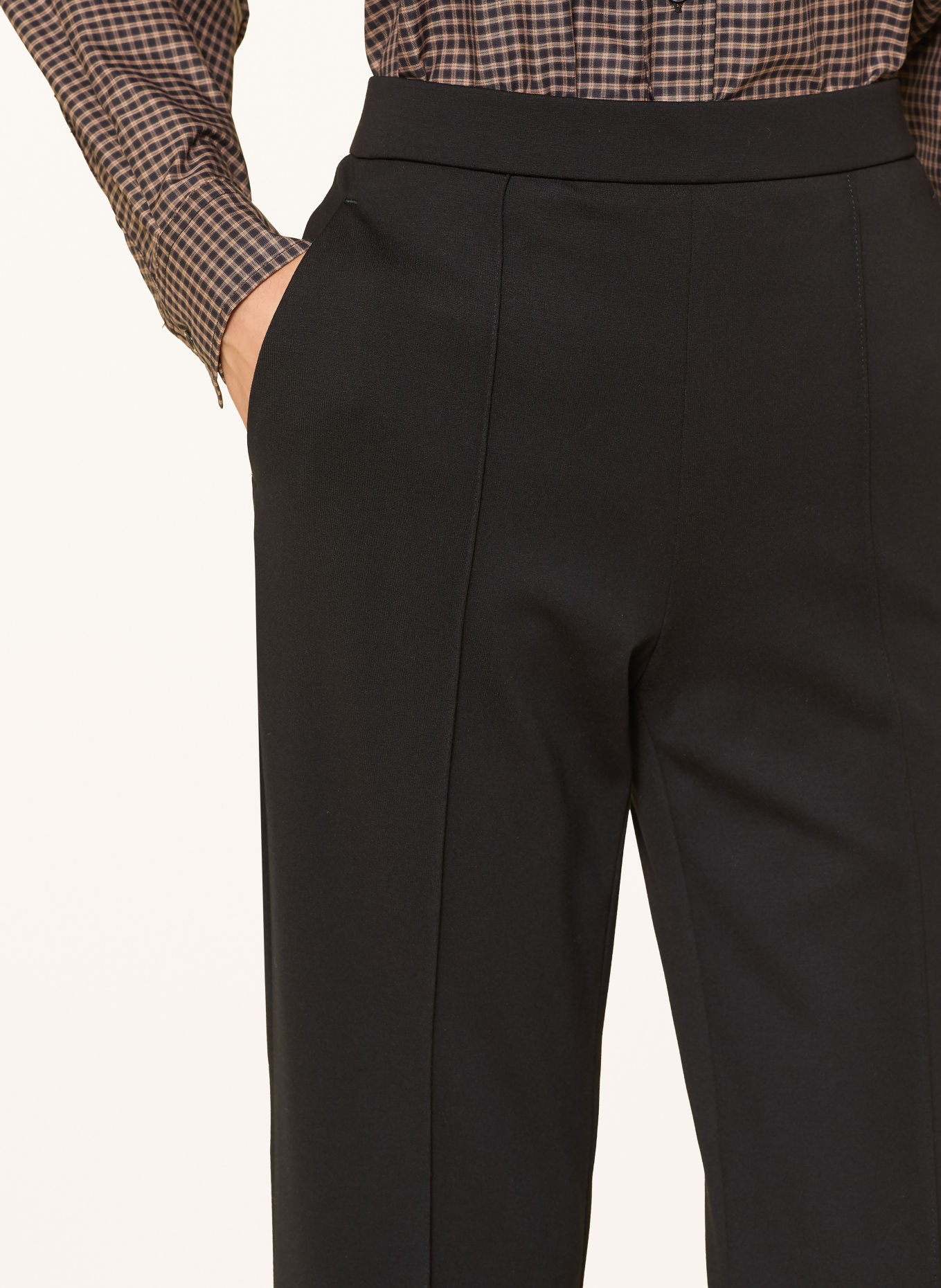RAFFAELLO ROSSI RENEE Jersey Trousers: BLACK