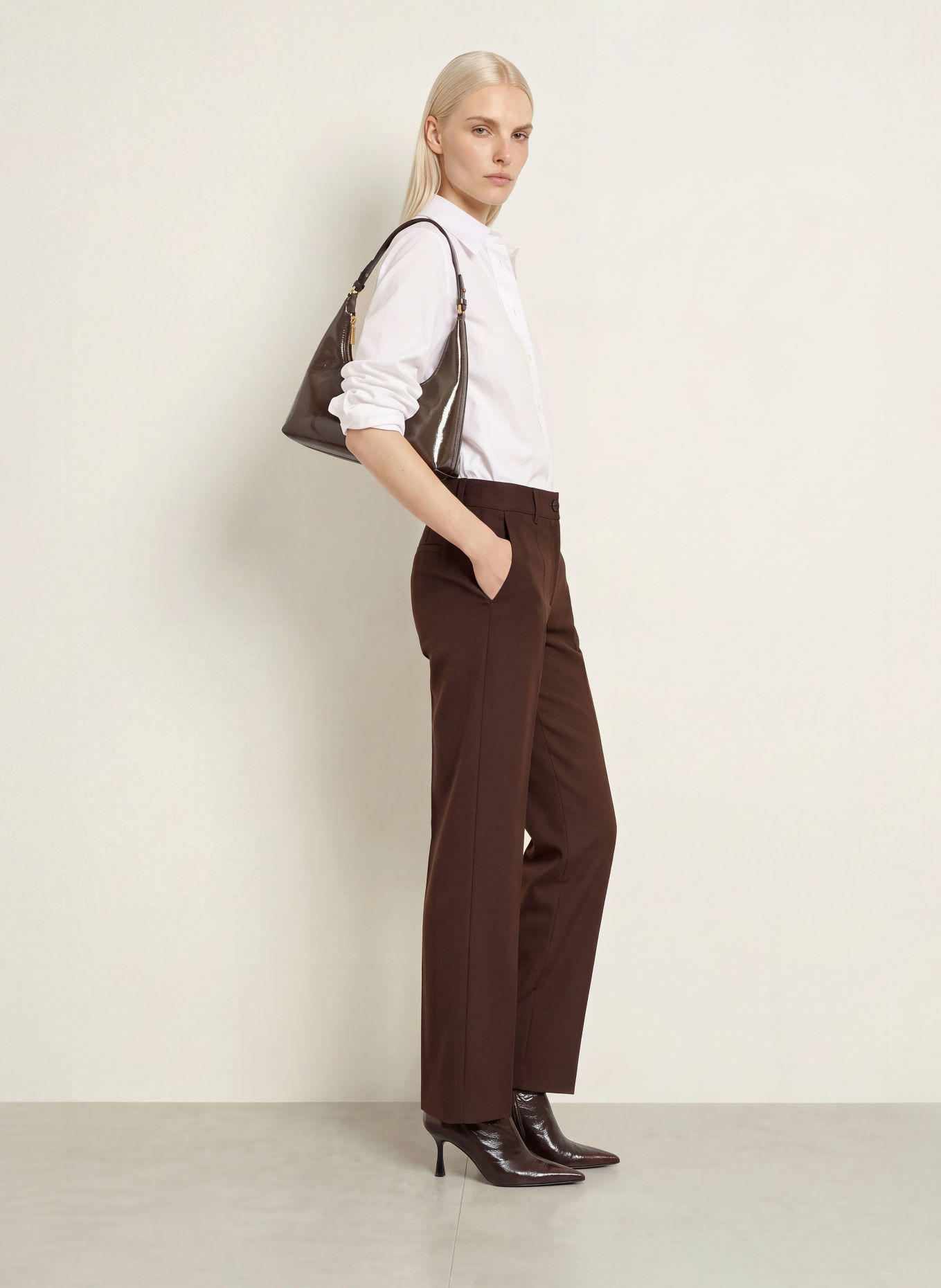 JOOP! Marlenehose PEEKY: DUNKELBRAUN