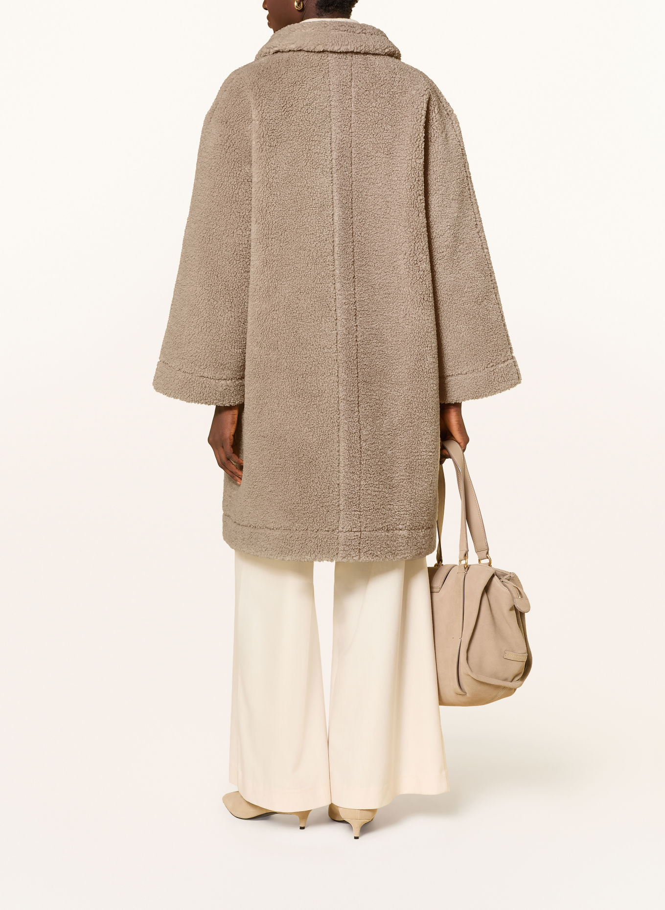 JOOP! CONORINA Teddy Fur Coat: BEIGE