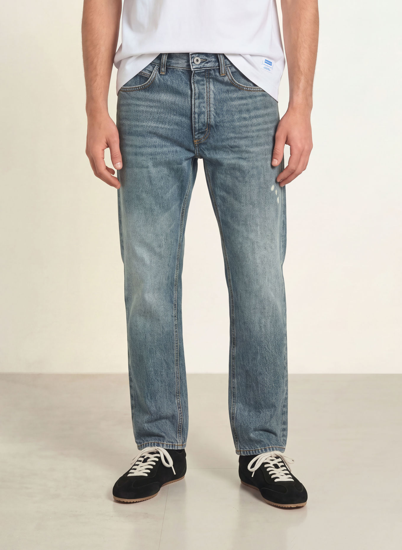 HUGO JONAH Straight-Fit Jeans: 410 NAVY