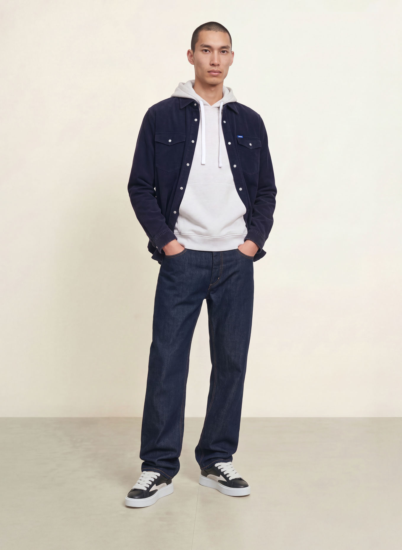 HUGO Hose JONAH Straight Fit: 403 DARK BLUE