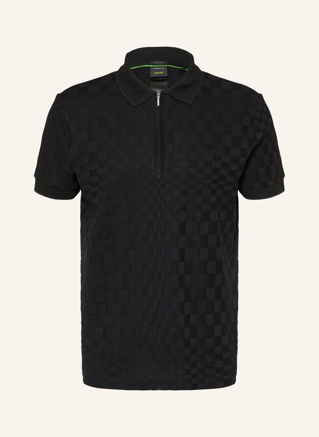 BOSS Jersey-poloshirt ICONS70 Regular Fit: ZWART