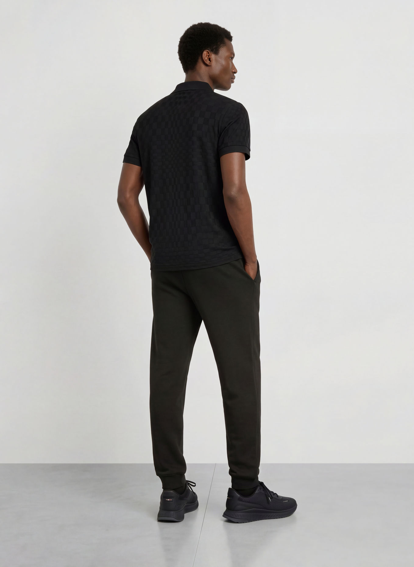 BOSS Jersey-poloshirt ICONS70 Regular Fit: ZWART