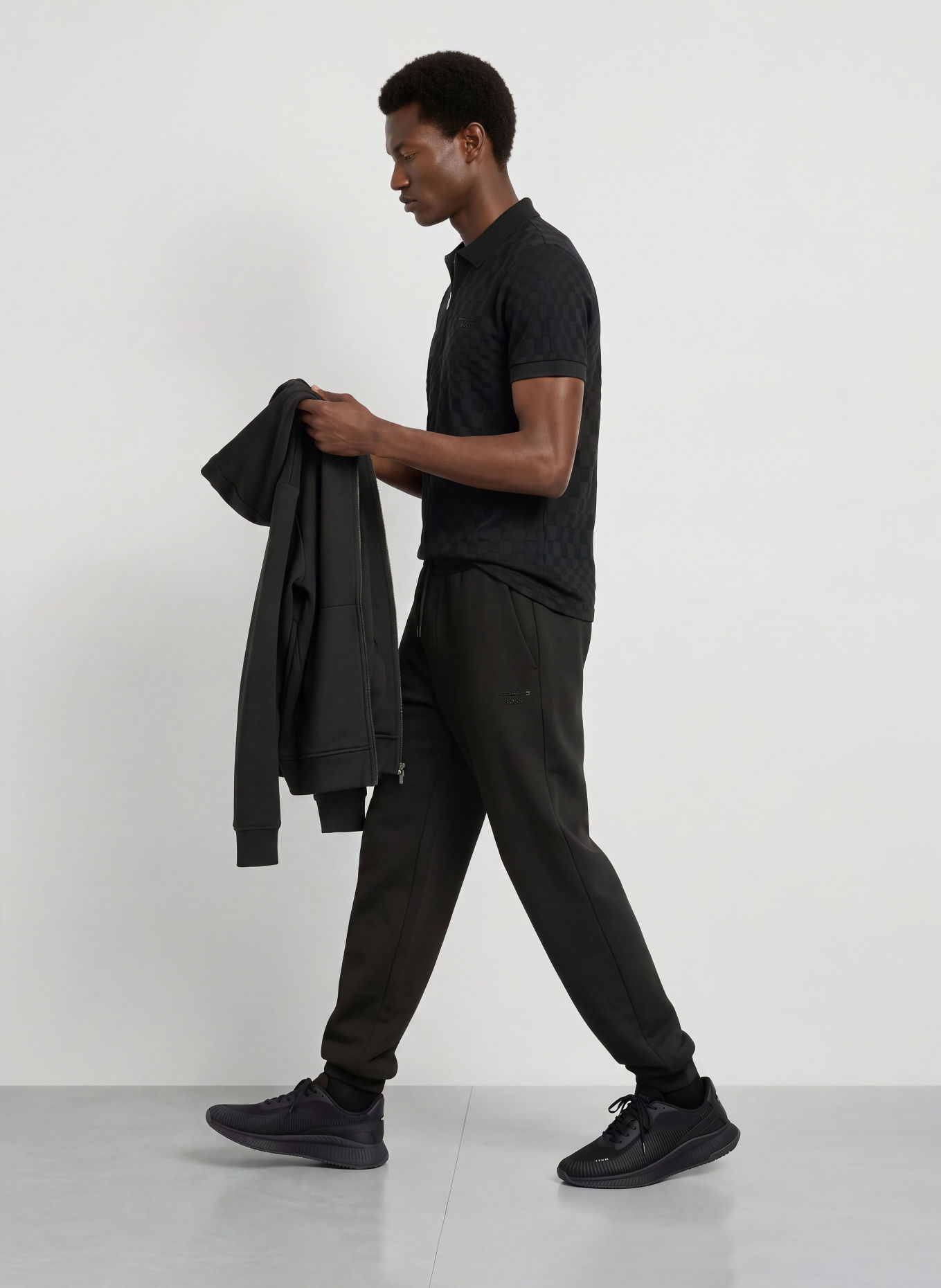 BOSS Jersey-poloshirt ICONS70 Regular Fit: ZWART