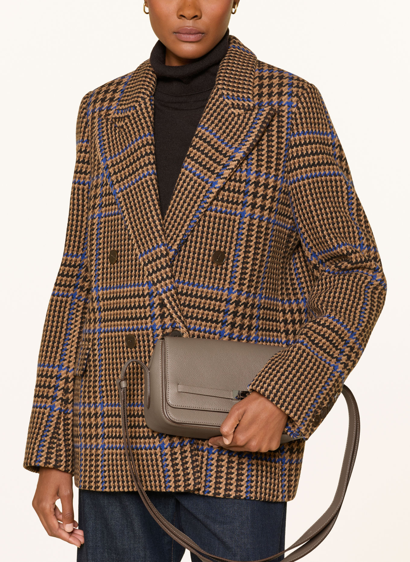 DEMELLIER THE NEW YORK Crossbody Bag: TAUPE