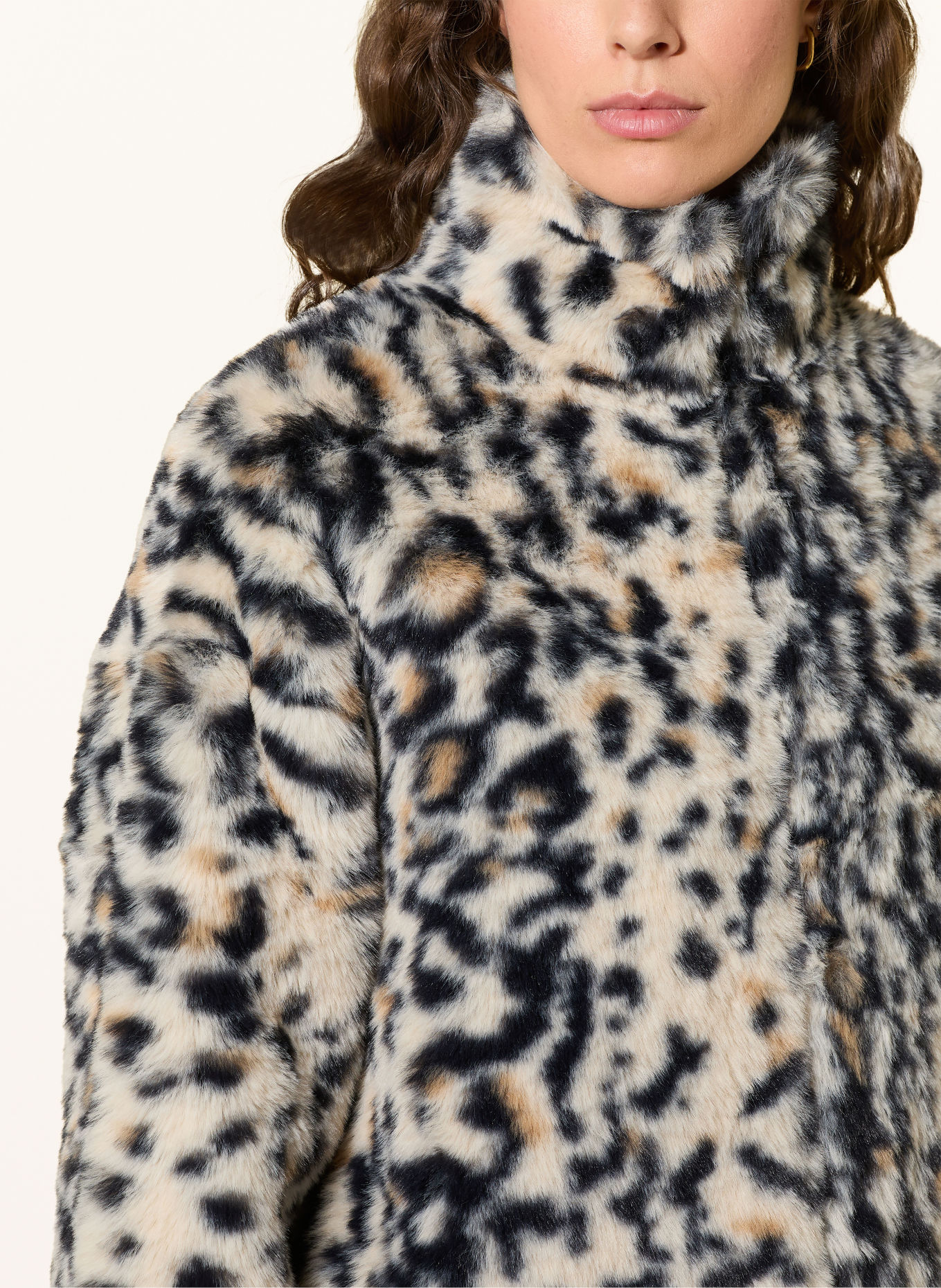 JOOP! JEANS ORISHA Faux Fur Jacket: ECRU / BEIGE / BLACK
