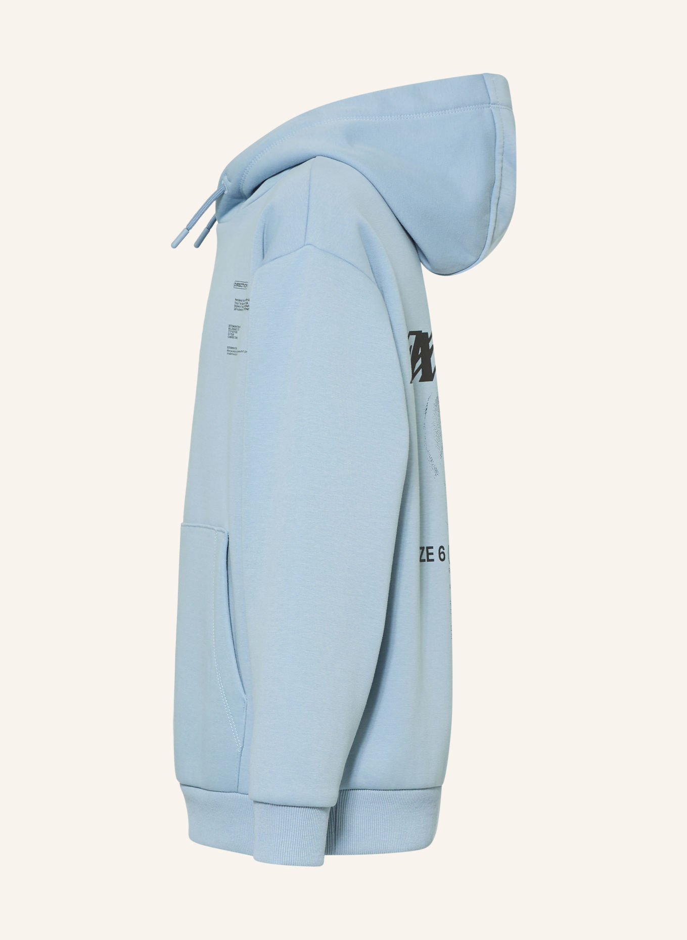 s.Oliver RED Hoodie: HELLBLAU / SCHWARZ