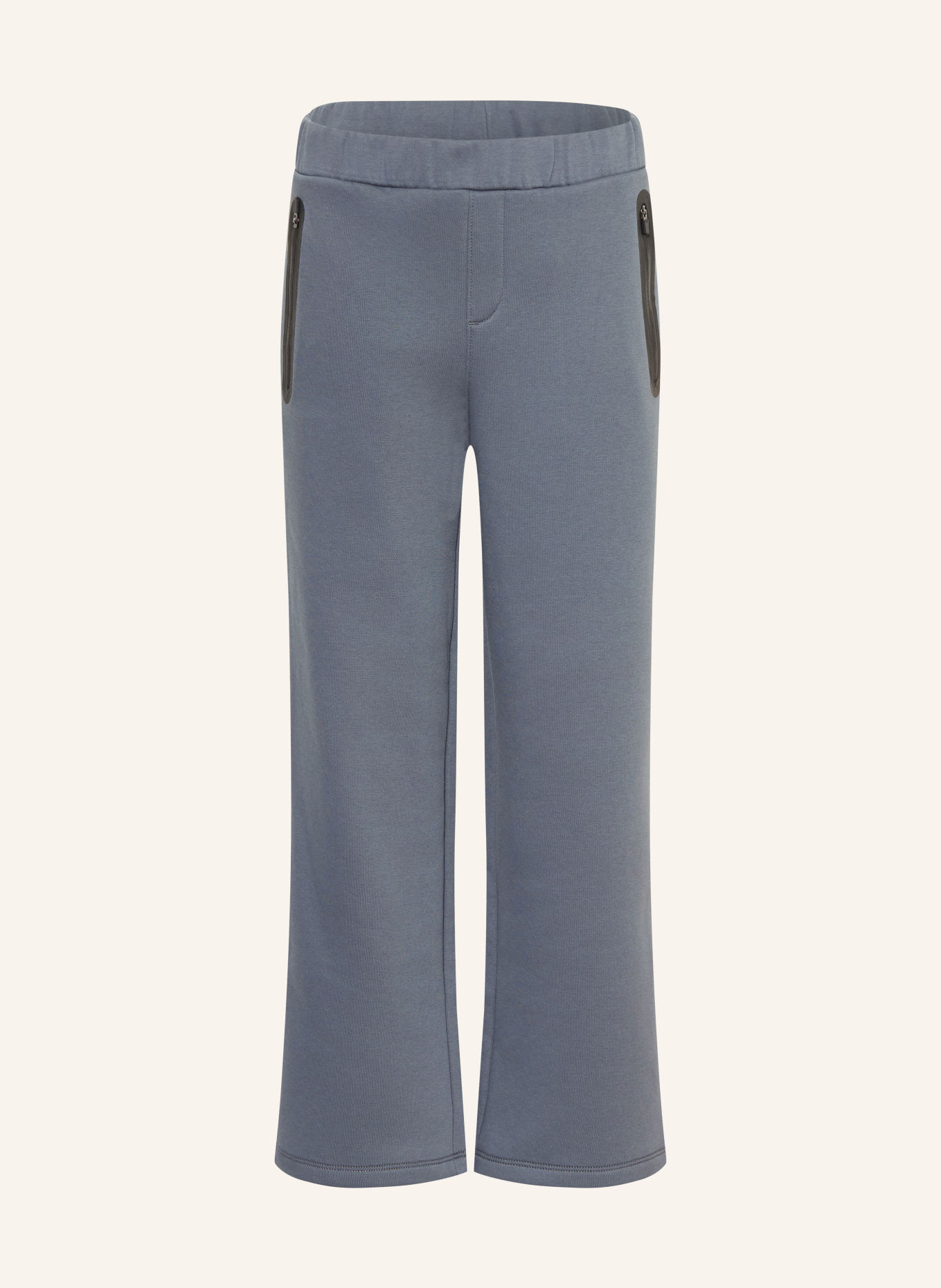 s.Oliver RED Pantalon en molleton: GRIS FONCÉ / NOIR