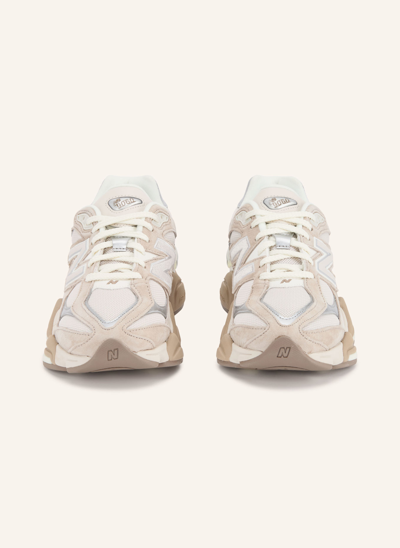 new balance Sneakers 9060: BEIGE / ZILVER / LICHTGRIJS