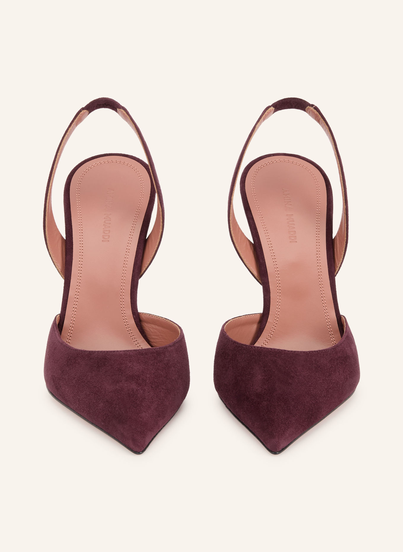 AMINA MUADDI Czółenka typu slingback HOLLI: CIEMNOCZERWONY