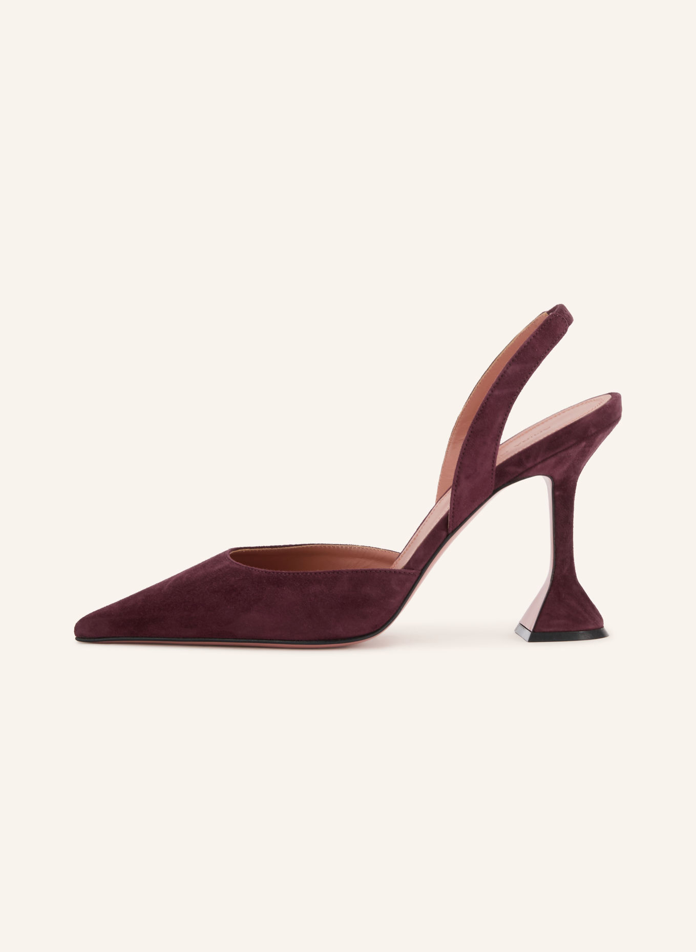 AMINA MUADDI Czółenka typu slingback HOLLI: CIEMNOCZERWONY