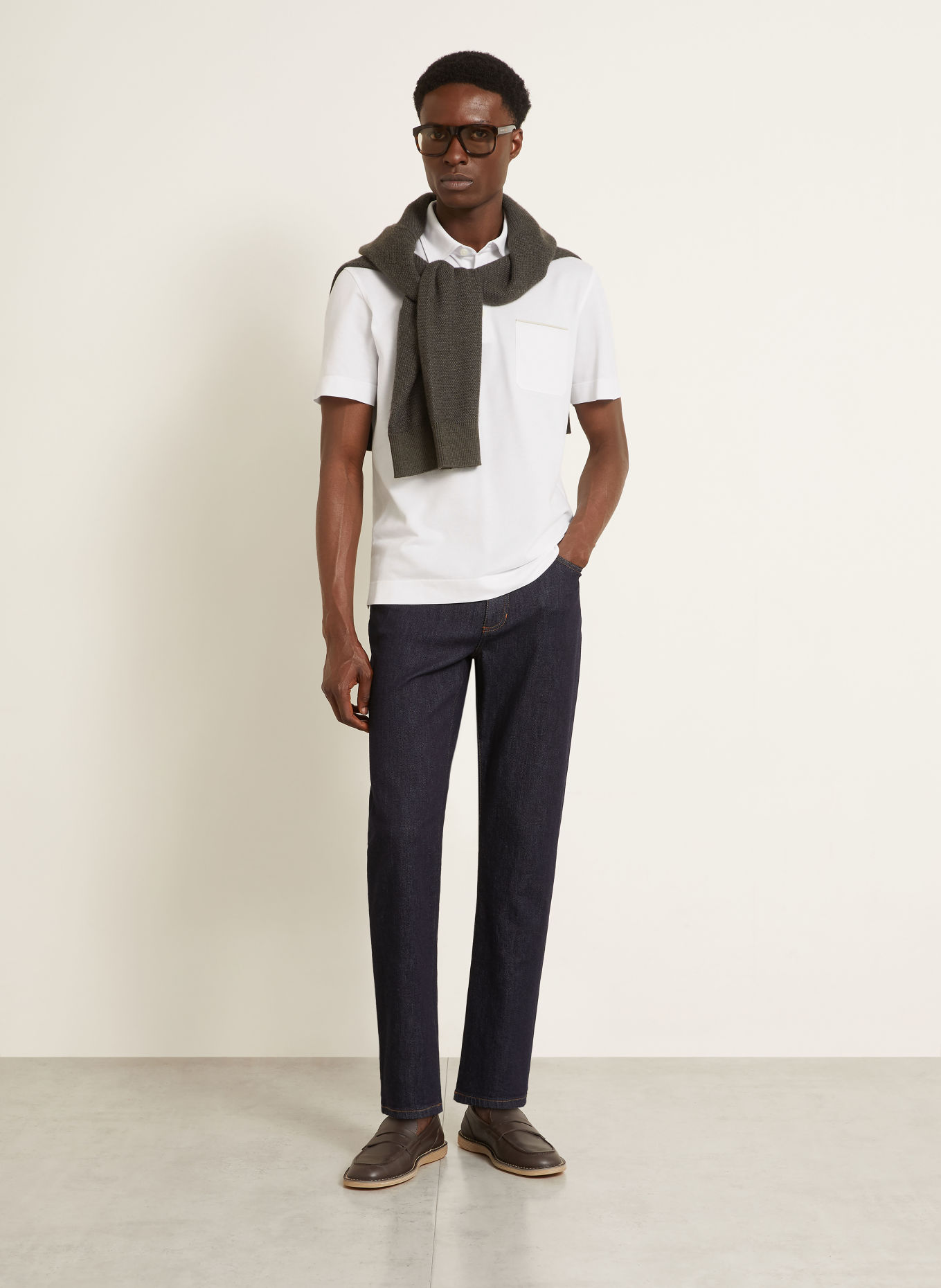 ZEGNA Piqué-poloshirt: HVID