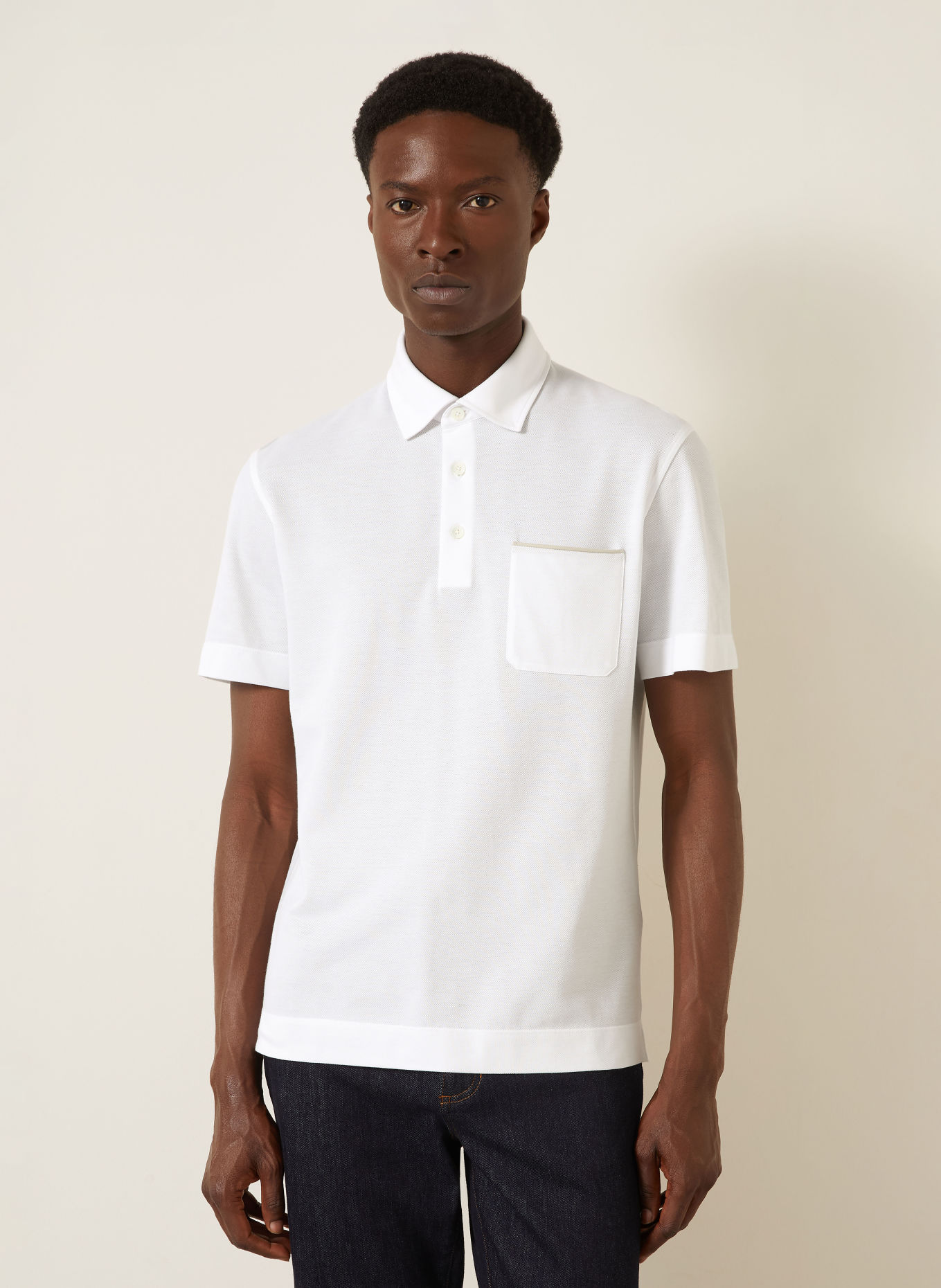 ZEGNA Piqué-poloshirt: HVID