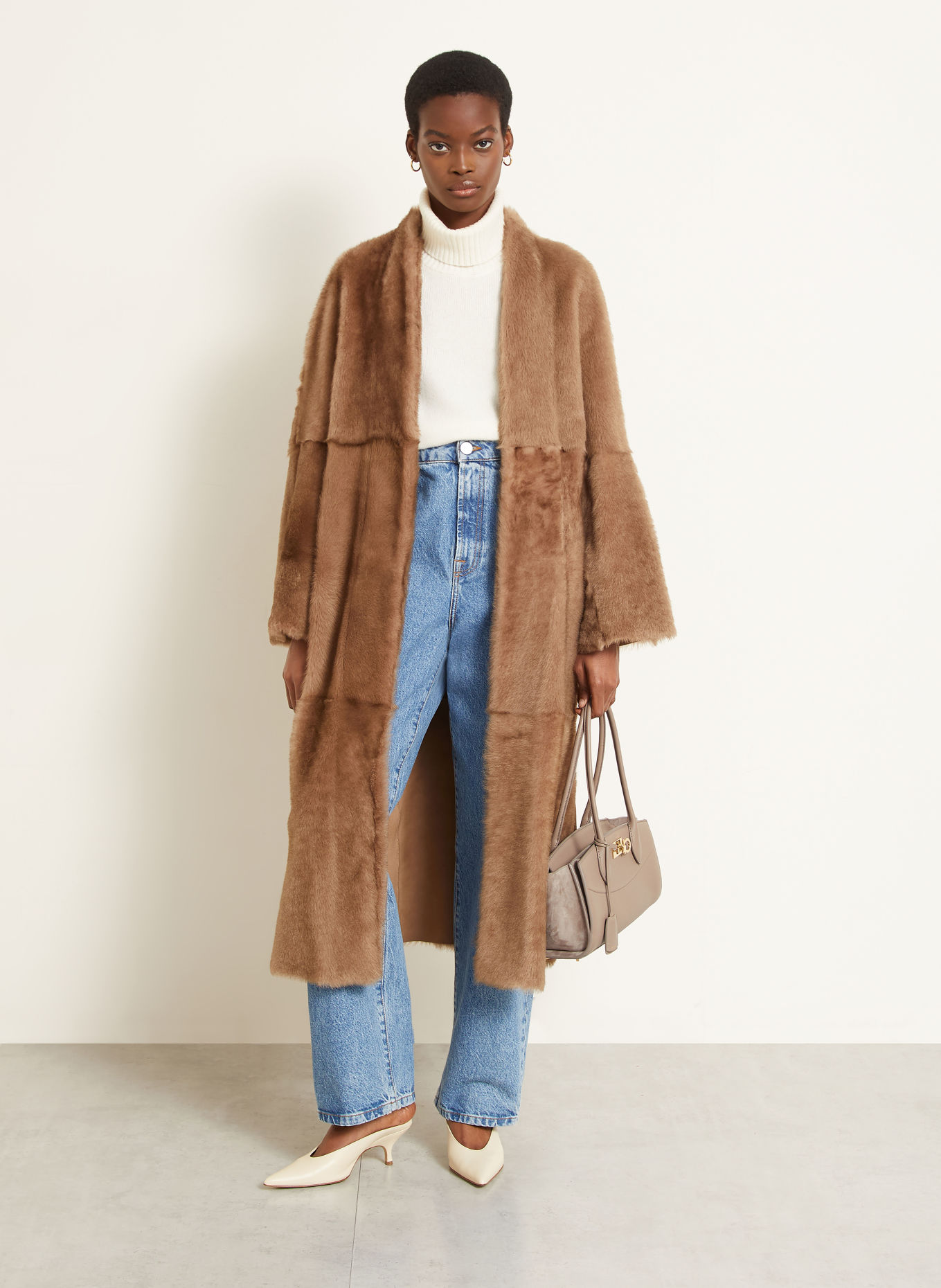 FERRAGAMO THE NEW STUDIO SOFT Handbag: TAUPE