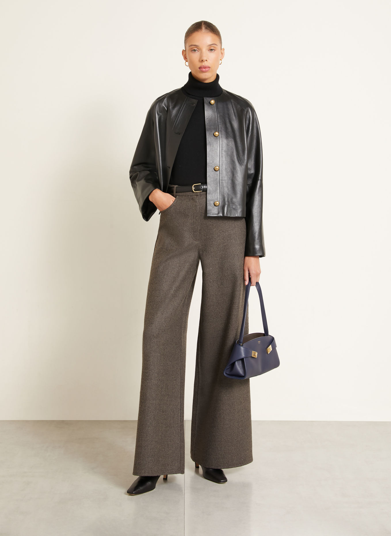 Max Mara Marlene-bukser GENNAIO: MØRKEGRÅ