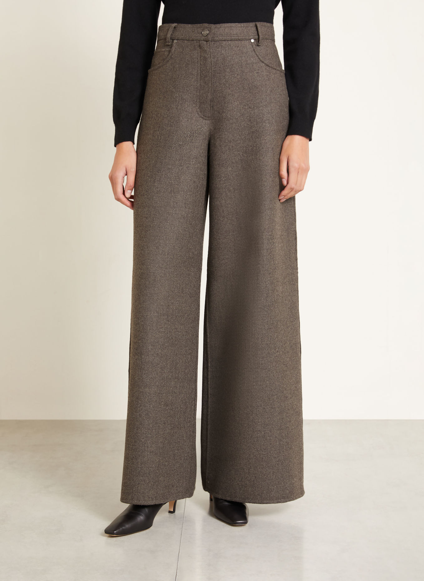 Max Mara Marlene-bukser GENNAIO: MØRKEGRÅ