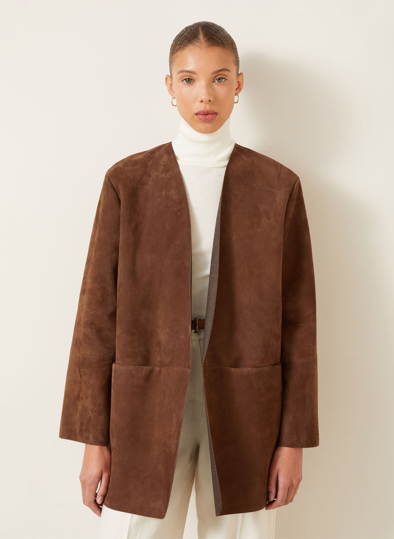 Max Mara Lederjacke FUMATO: BRAUN