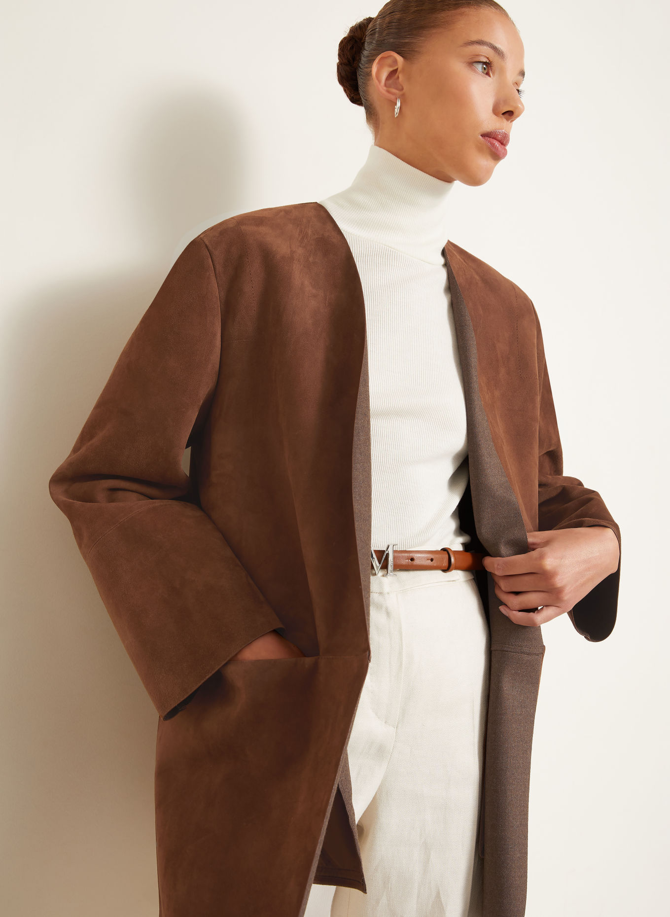 Max Mara Lederjacke FUMATO: BRAUN