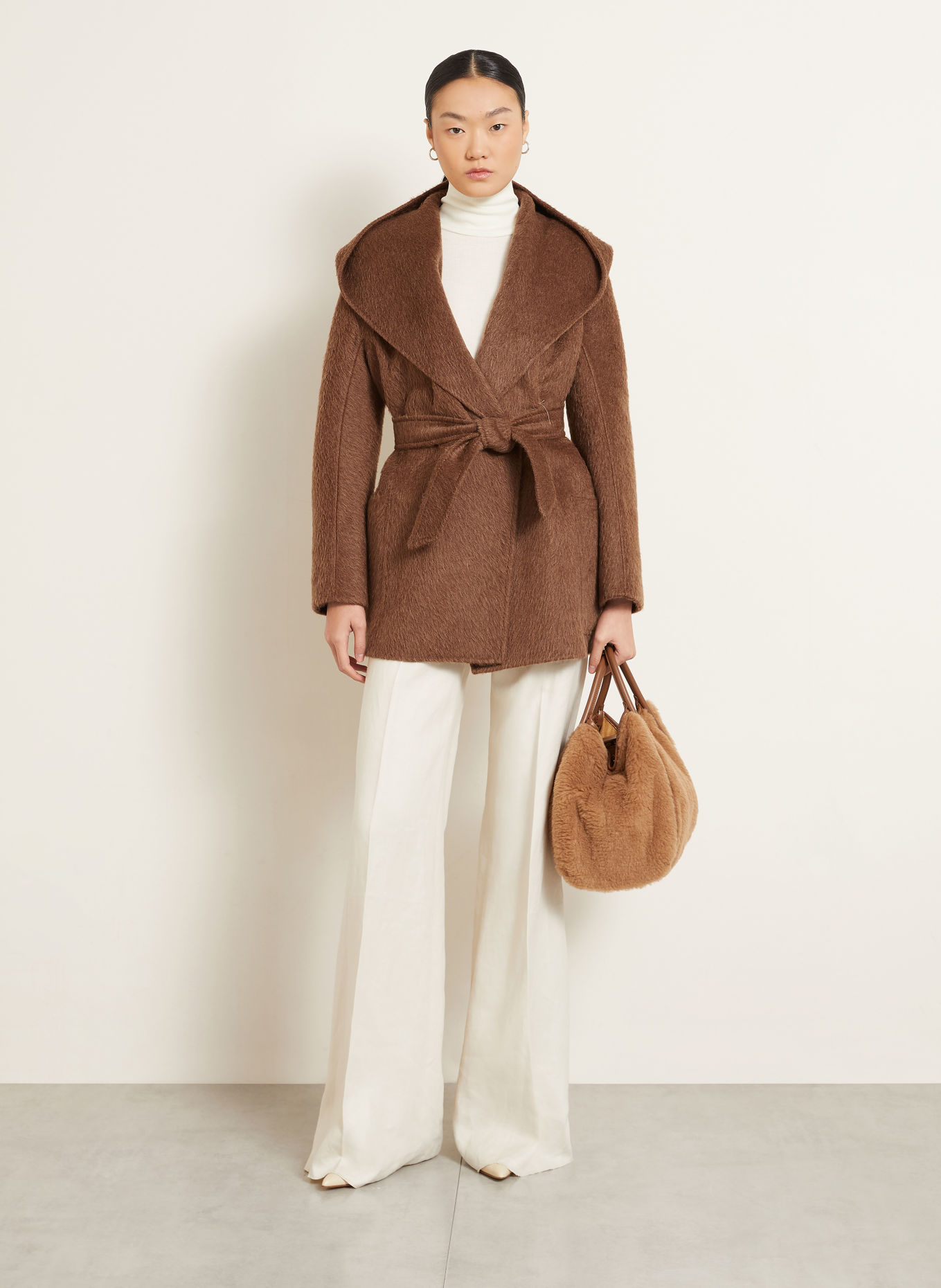 Max Mara Mantel GOLF mit Kamelhaar: HELLBRAUN