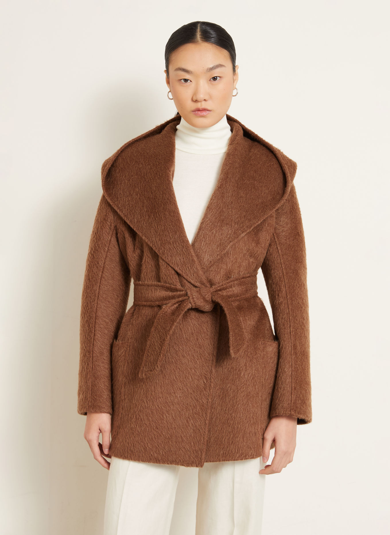 Max Mara Mantel GOLF mit Kamelhaar: HELLBRAUN