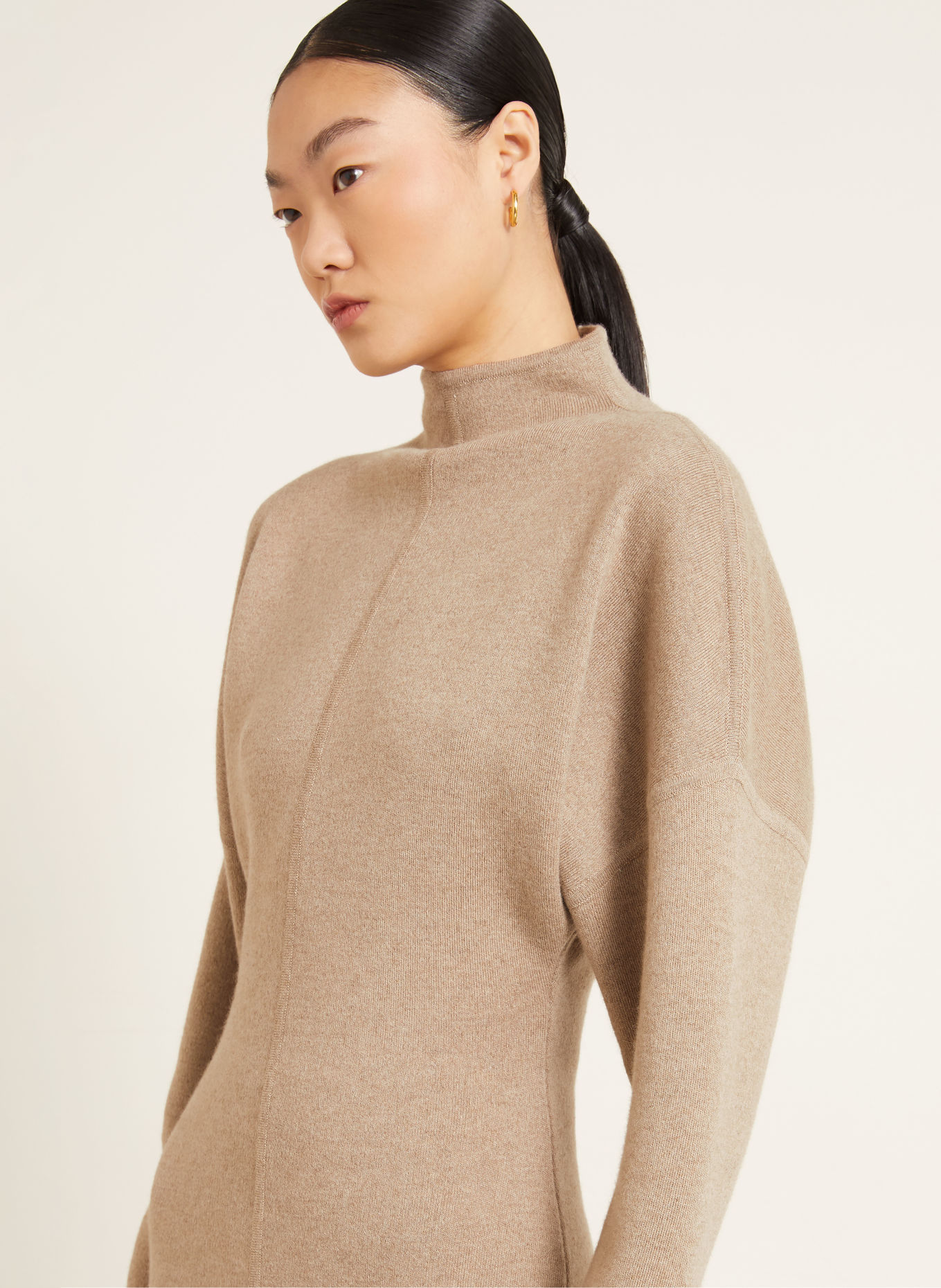 Max Mara Gebreide jurk RACCONTO met kasjmier: BEIGE