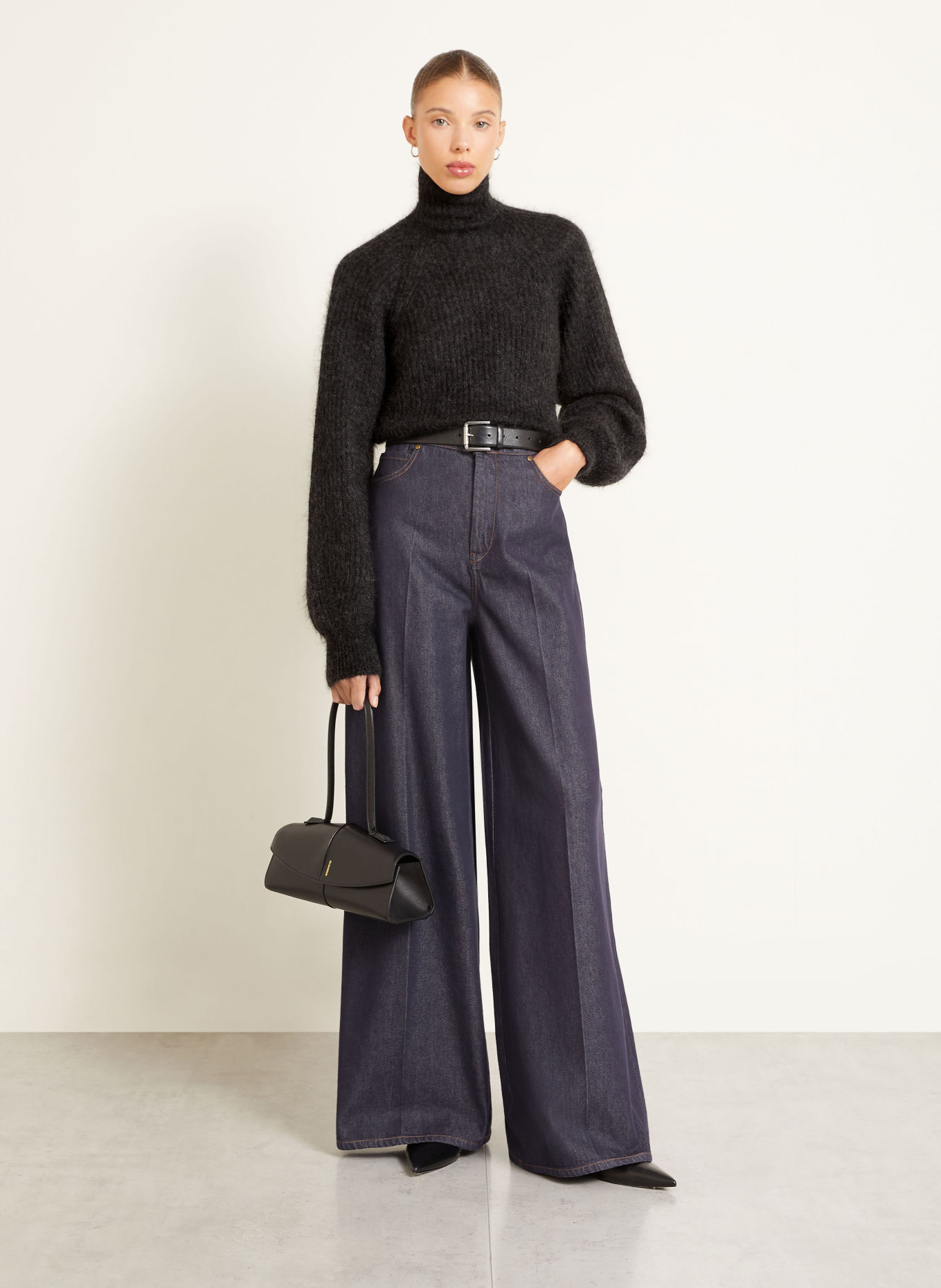 Max Mara ADORNO-pullover med mohair: MØRKEGRÅ