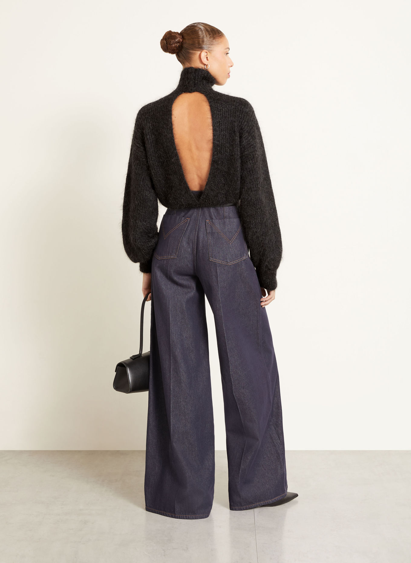 Max Mara ADORNO-pullover med mohair: MØRKEGRÅ