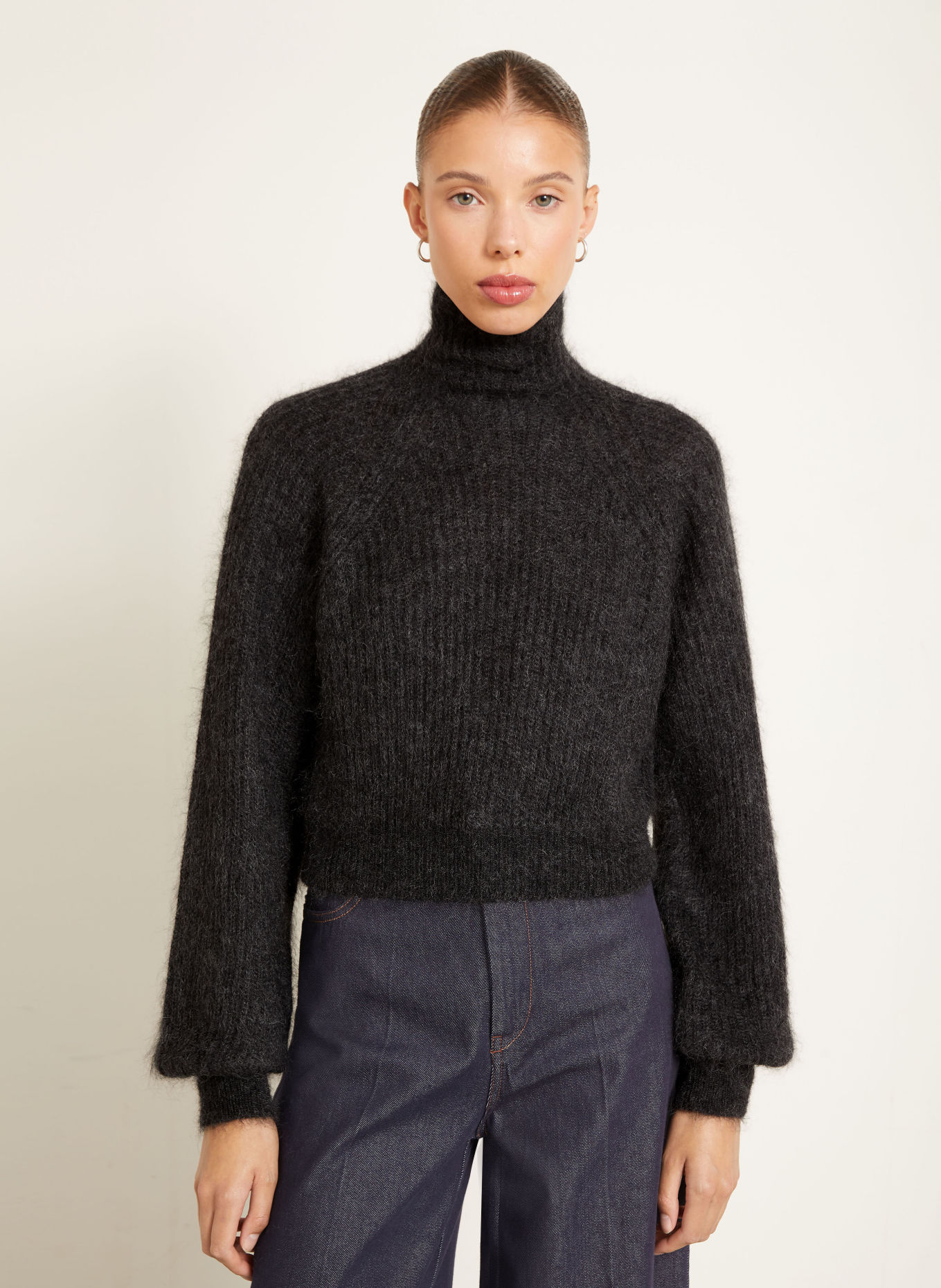Max Mara ADORNO-pullover med mohair: MØRKEGRÅ