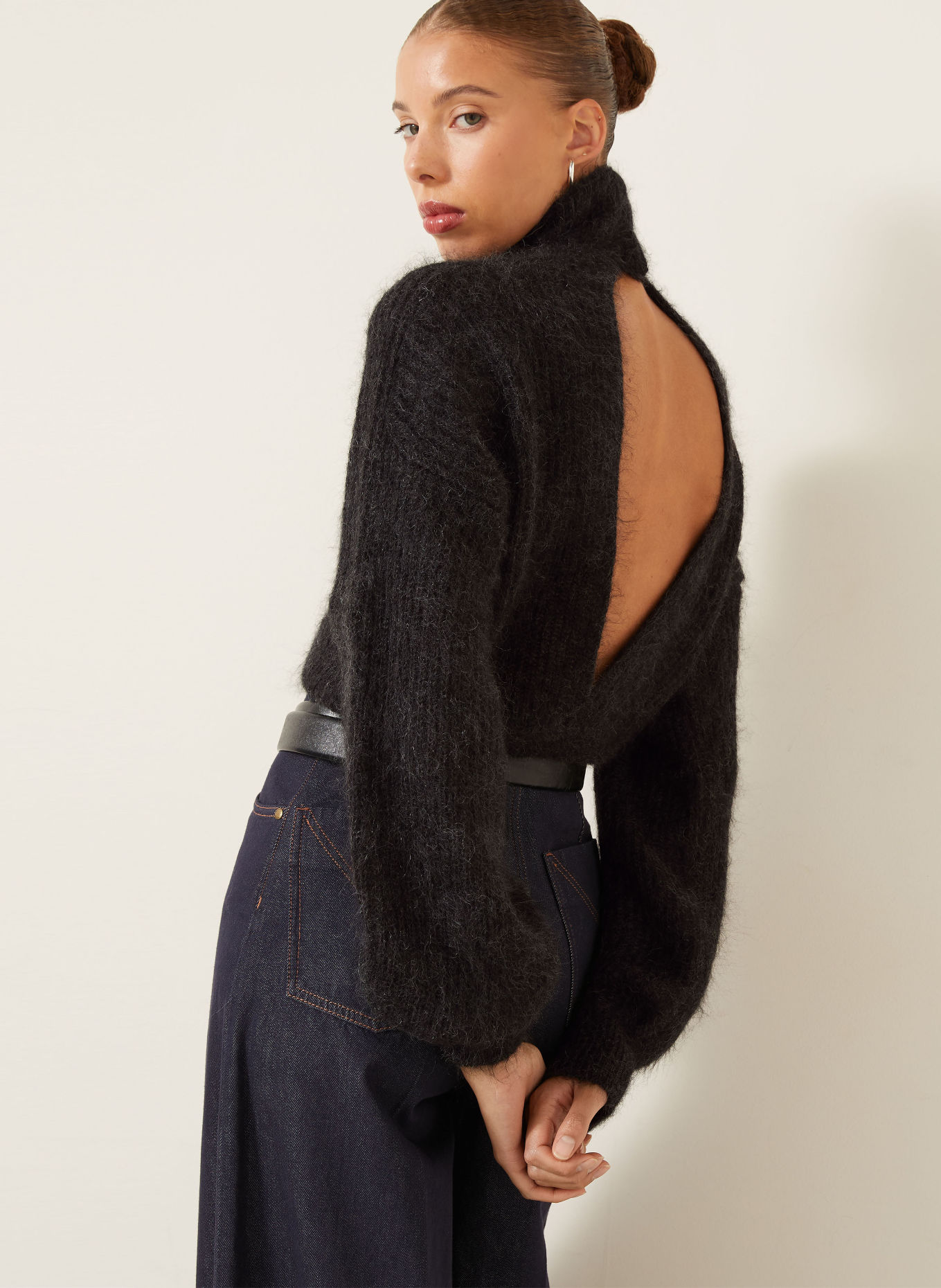 Max Mara ADORNO-pullover med mohair: MØRKEGRÅ