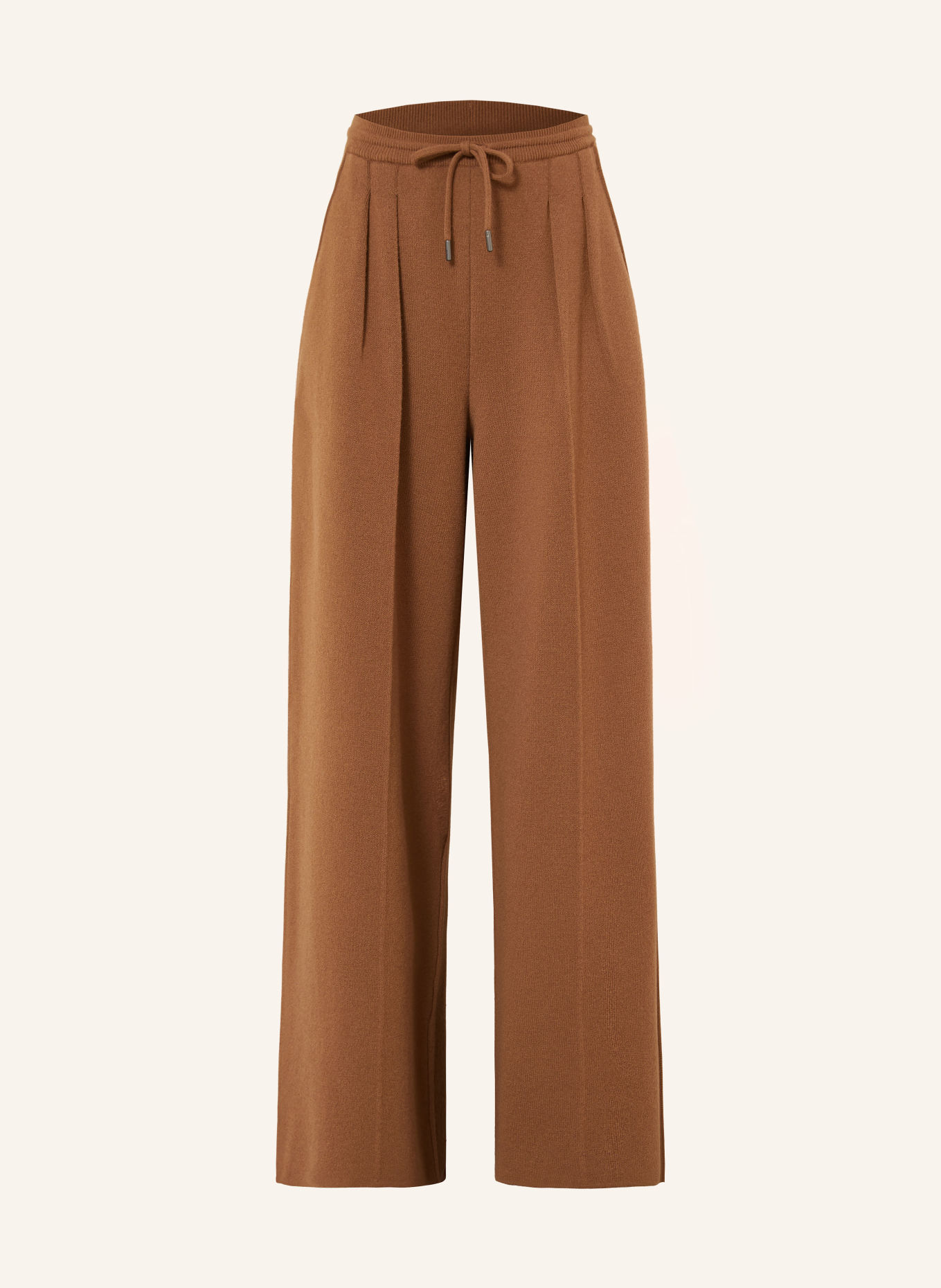 Max Mara Strickhose FUNALE mit Cashmere: BRAUN