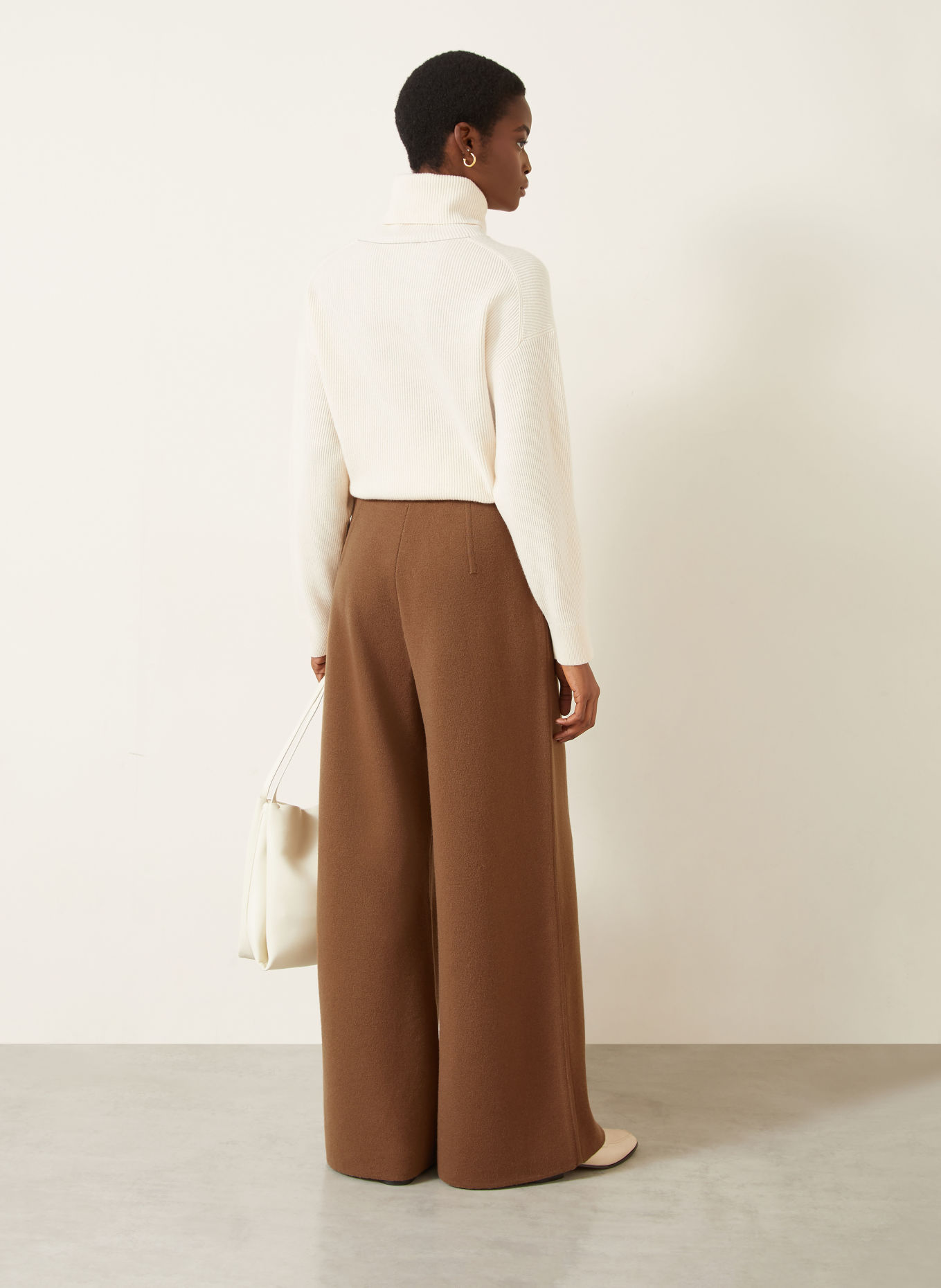 Max Mara Strickhose FUNALE mit Cashmere: BRAUN