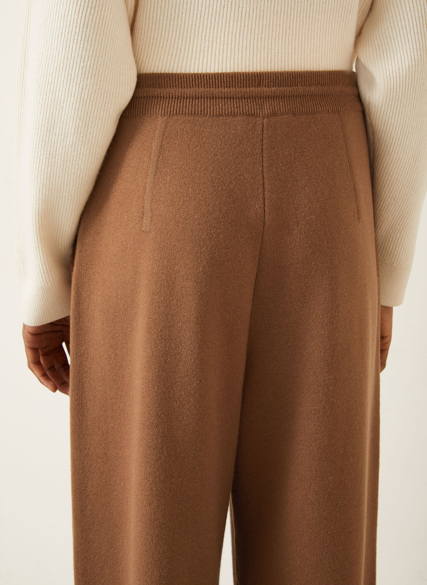 Max Mara Strickhose FUNALE mit Cashmere: BRAUN