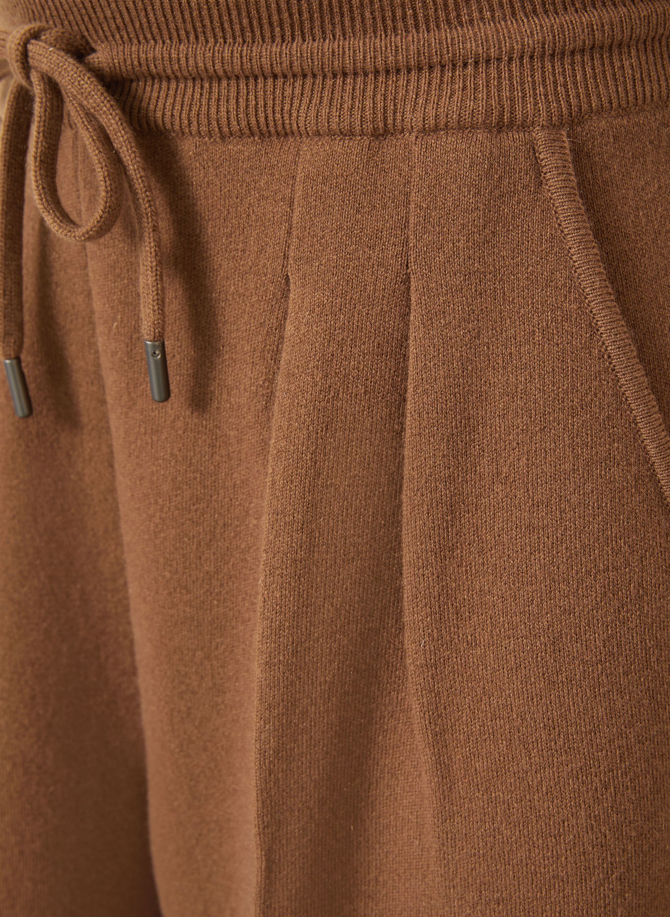 Max Mara Strickhose FUNALE mit Cashmere: BRAUN
