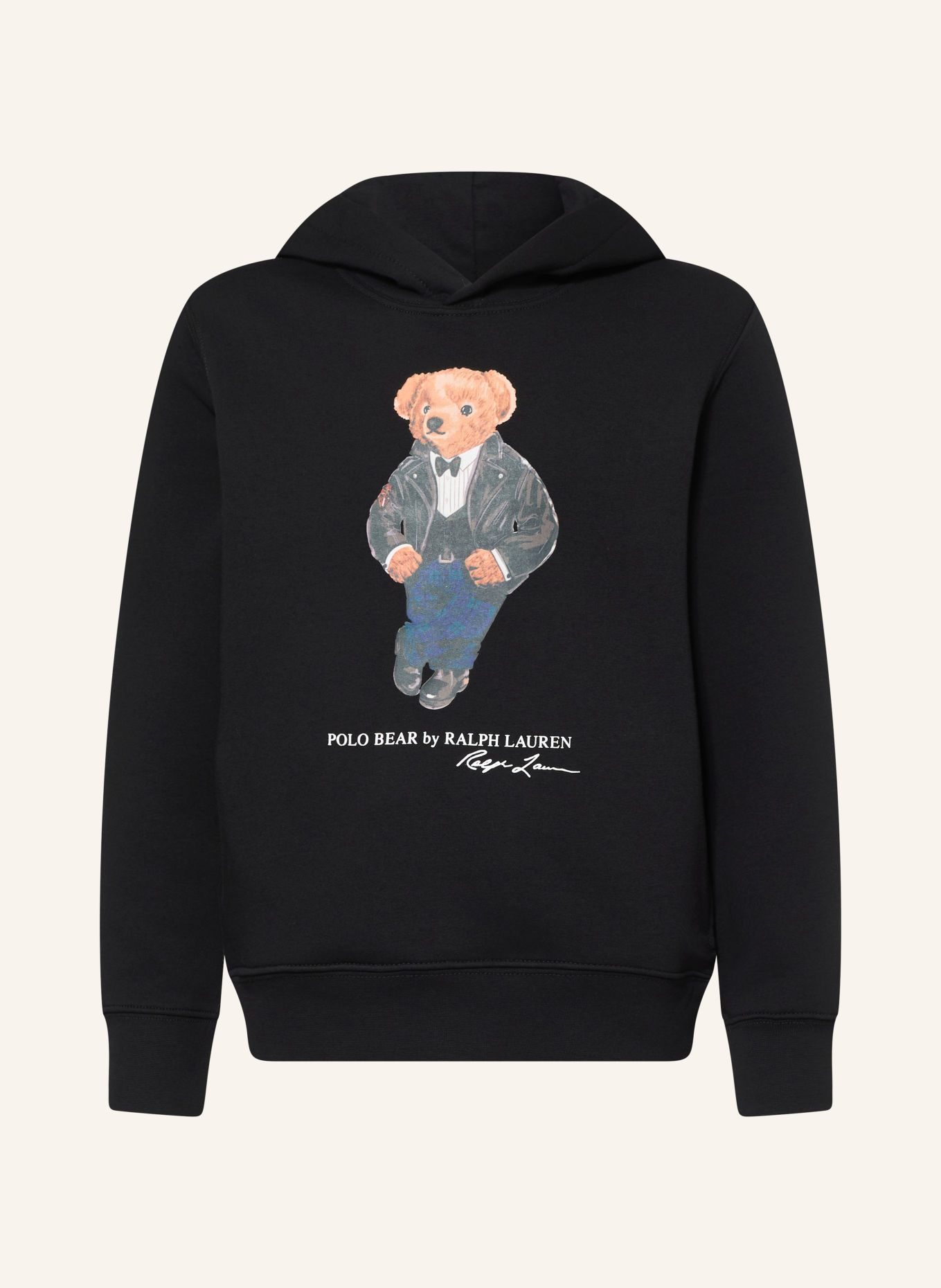POLO RALPH LAUREN Hoodie: BLACK / BROWN / BLUE