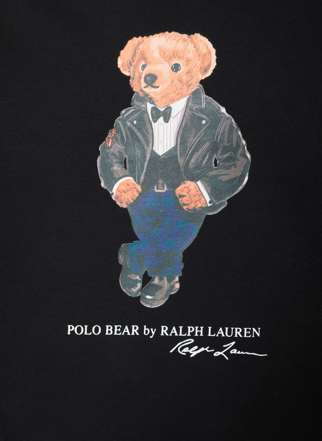 POLO RALPH LAUREN Hoodie: BLACK / BROWN / BLUE