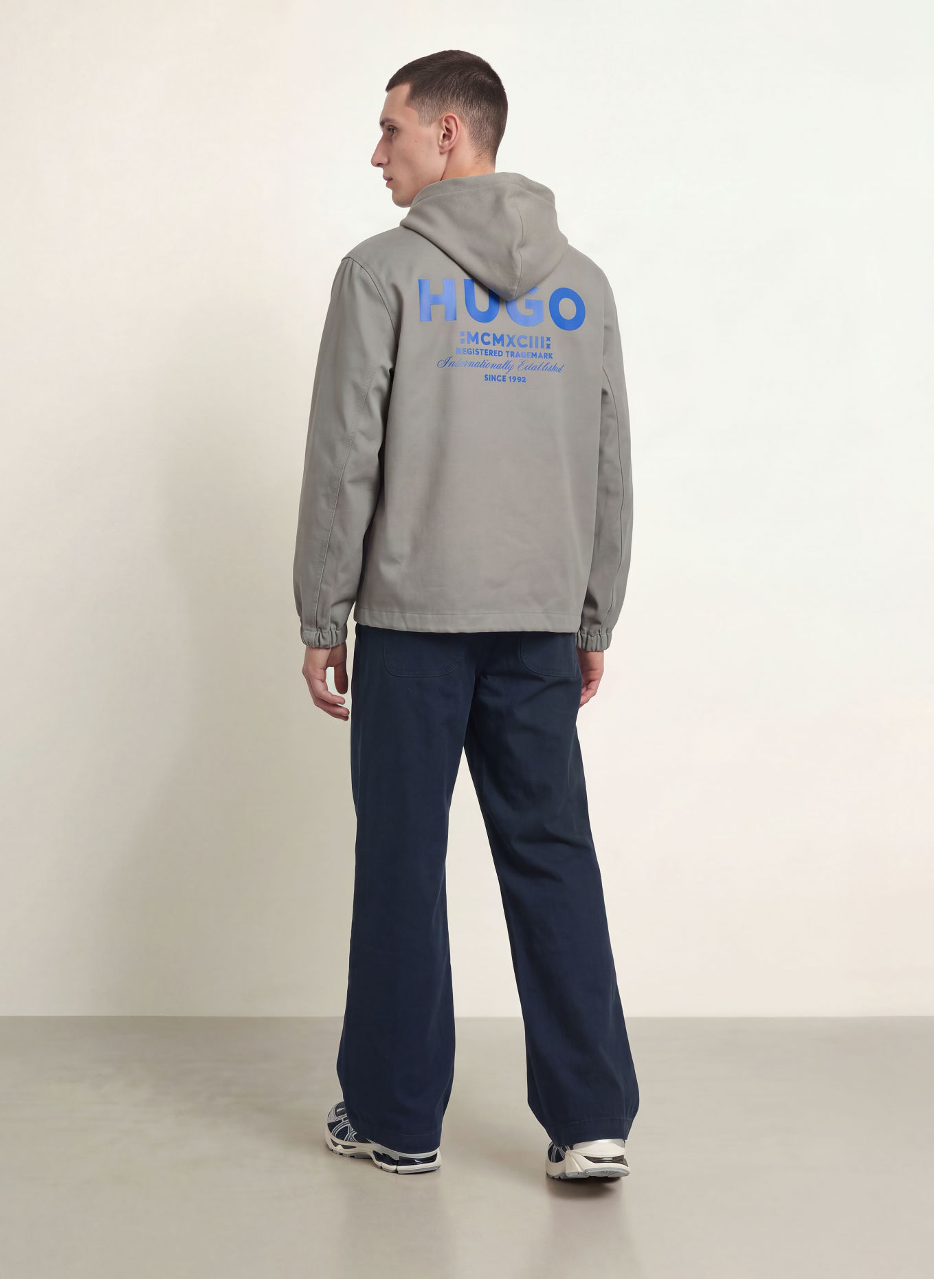 HUGO Chino RANKO Regular Fit: DUNKELBLAU