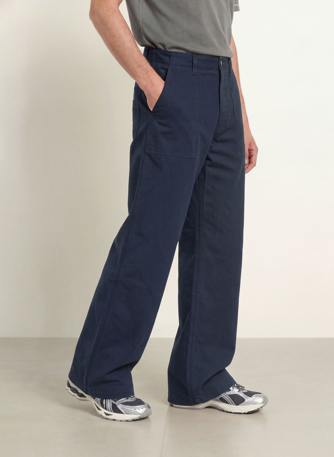 HUGO Chino RANKO Regular Fit: DUNKELBLAU