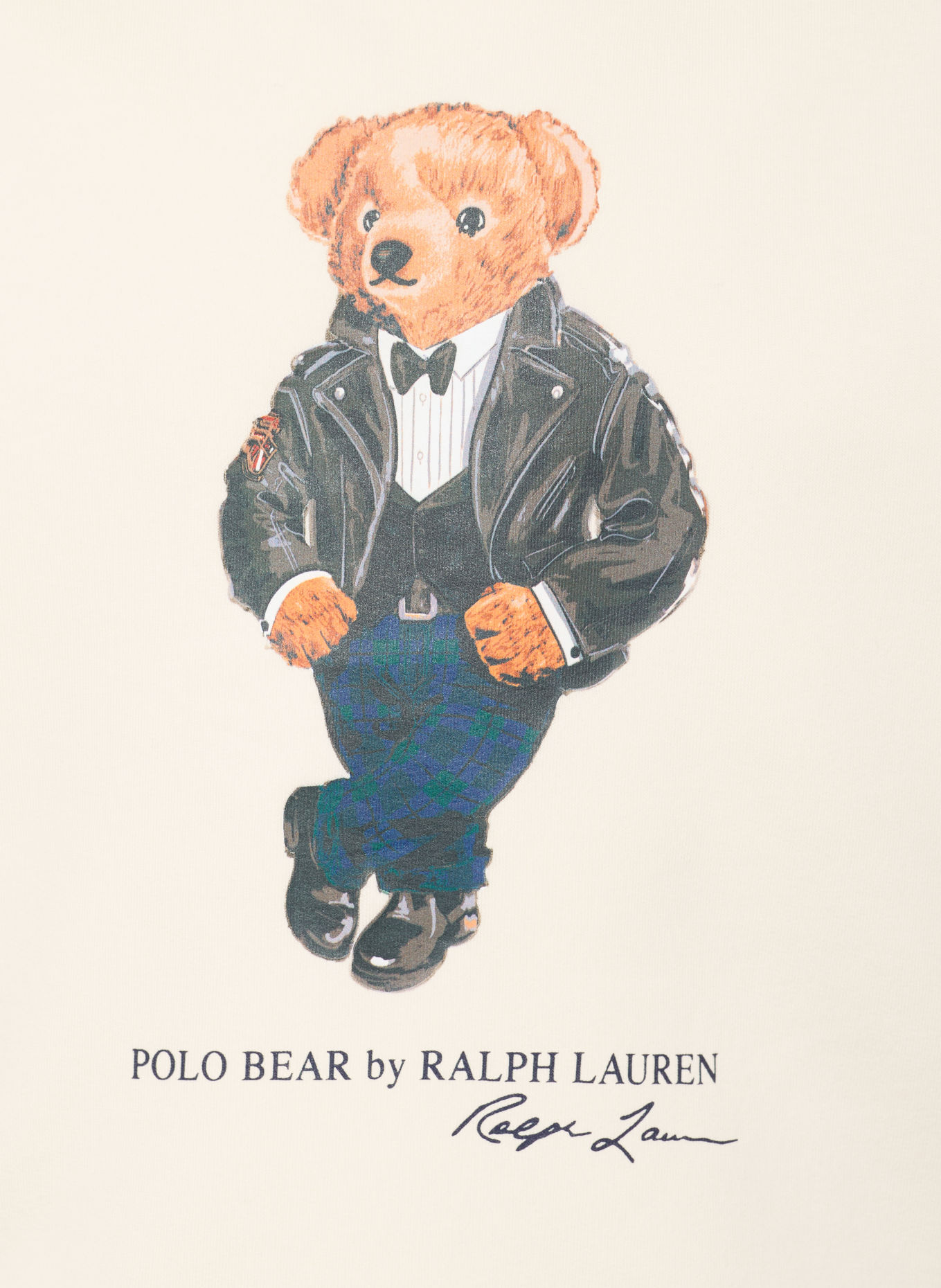 POLO RALPH LAUREN Sweatshirt: CREAM / BROWN / BLACK