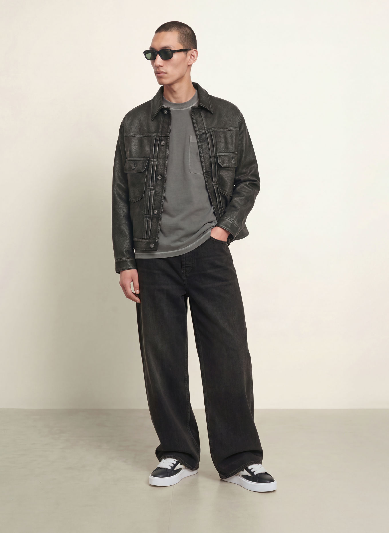 HUGO Jeans MASON Loose Baggy Fit: 026 DARK GREY