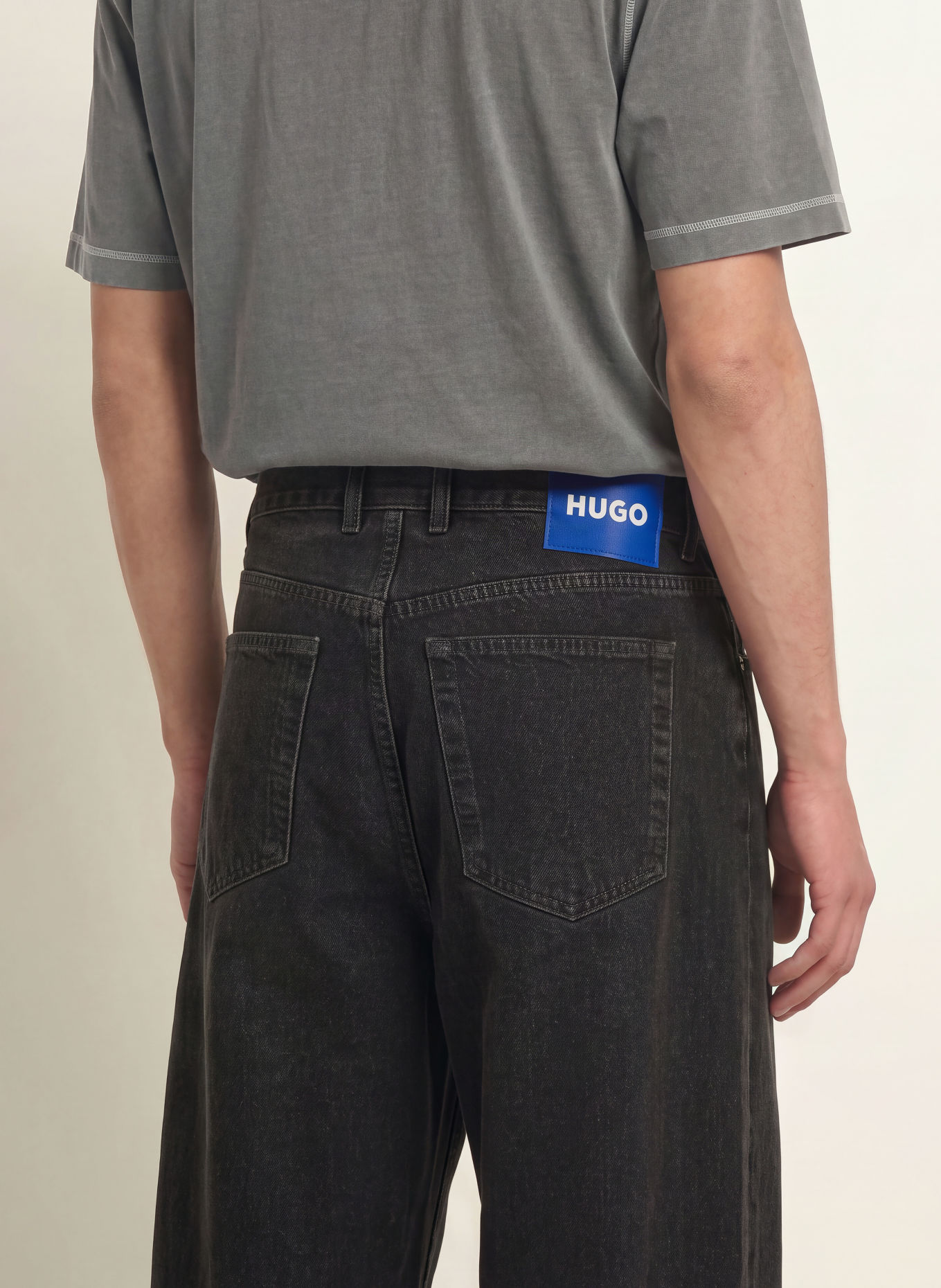HUGO Jeans MASON Loose Baggy Fit: 026 DARK GREY