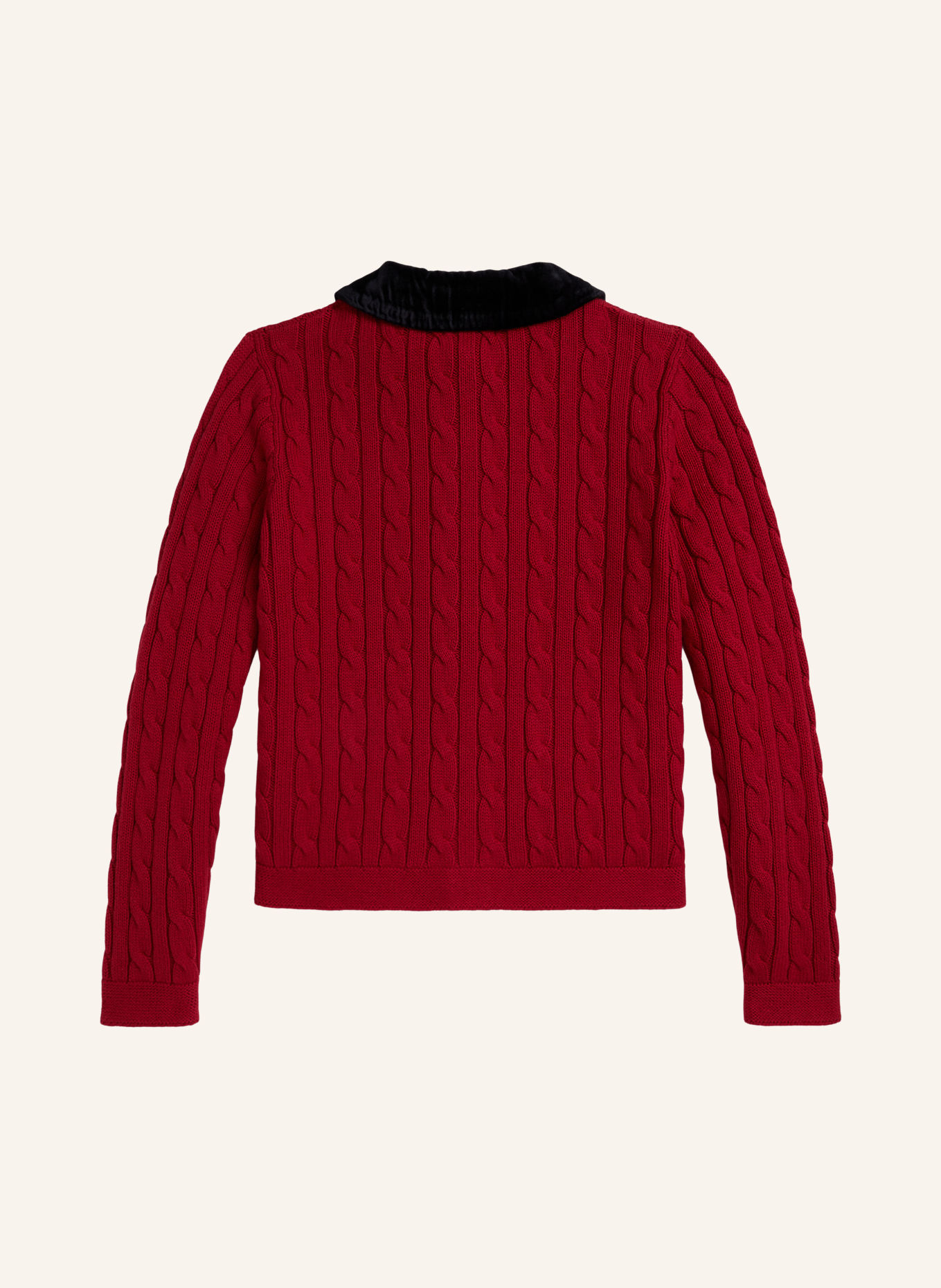 POLO RALPH LAUREN Kardigan: CZERWONY / CZARNY