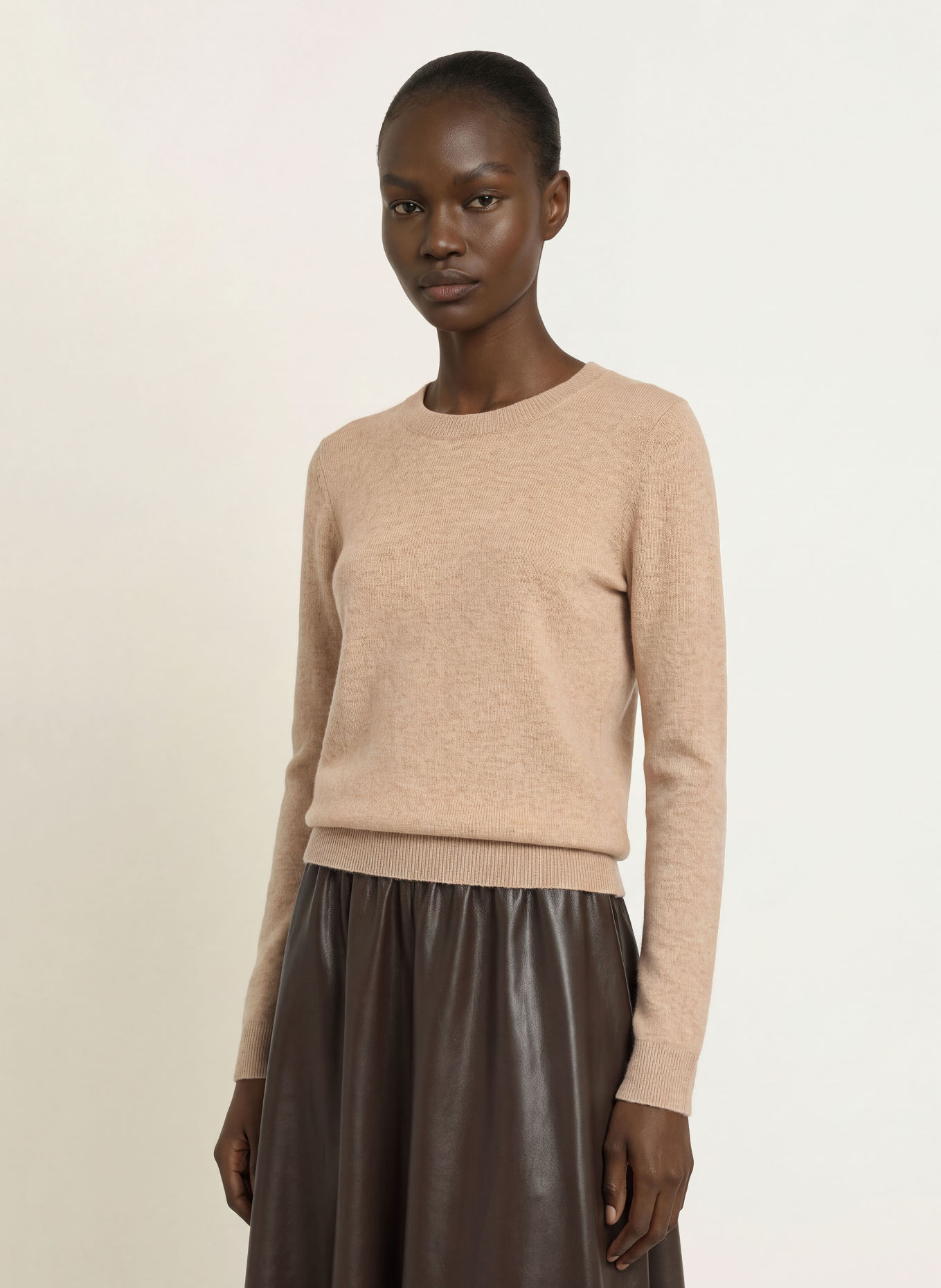 ottod'ame Cashmere Sweaters: LIGHT BROWN