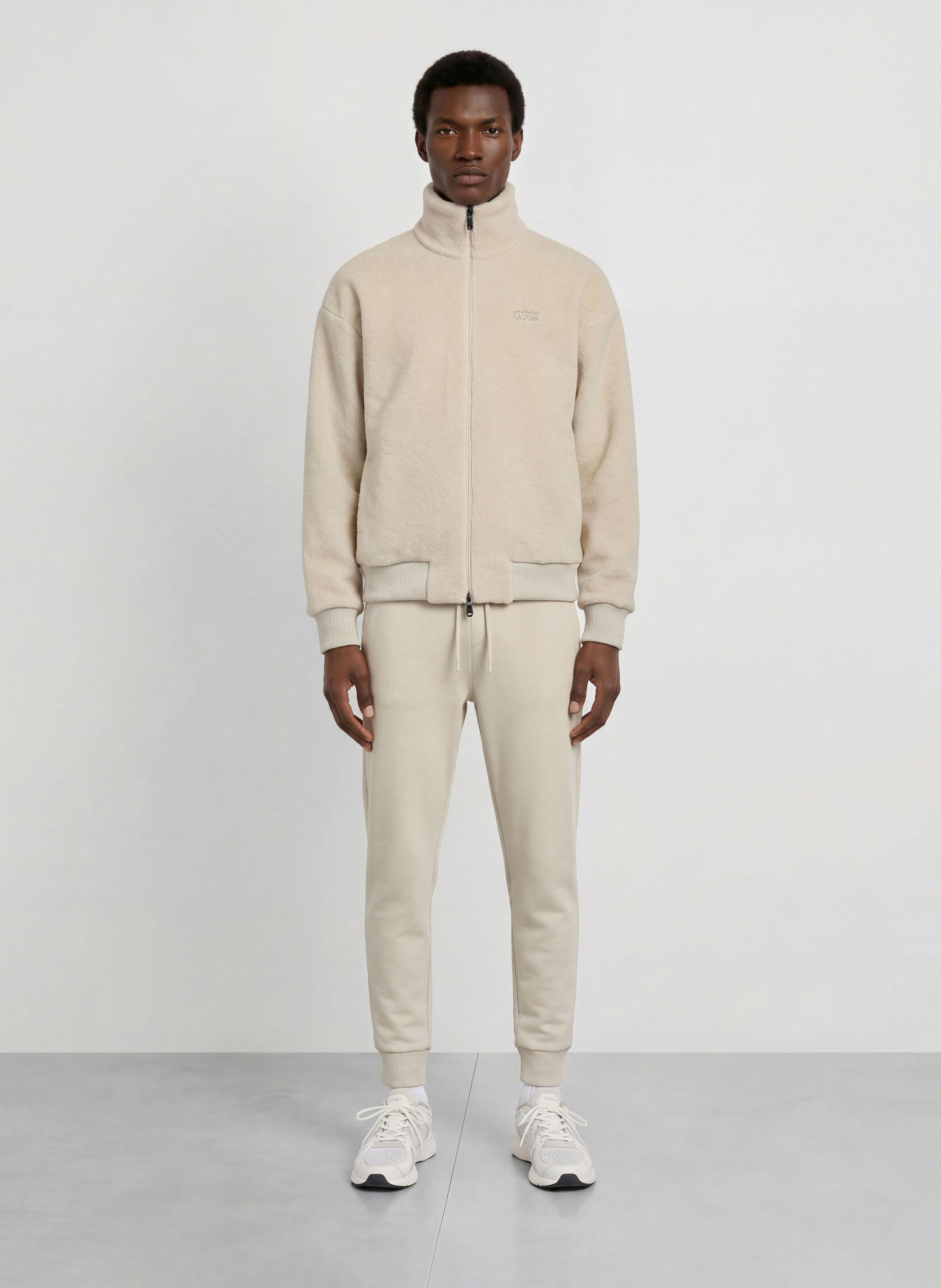 BOSS Fleecejacke TEDDY: BEIGE