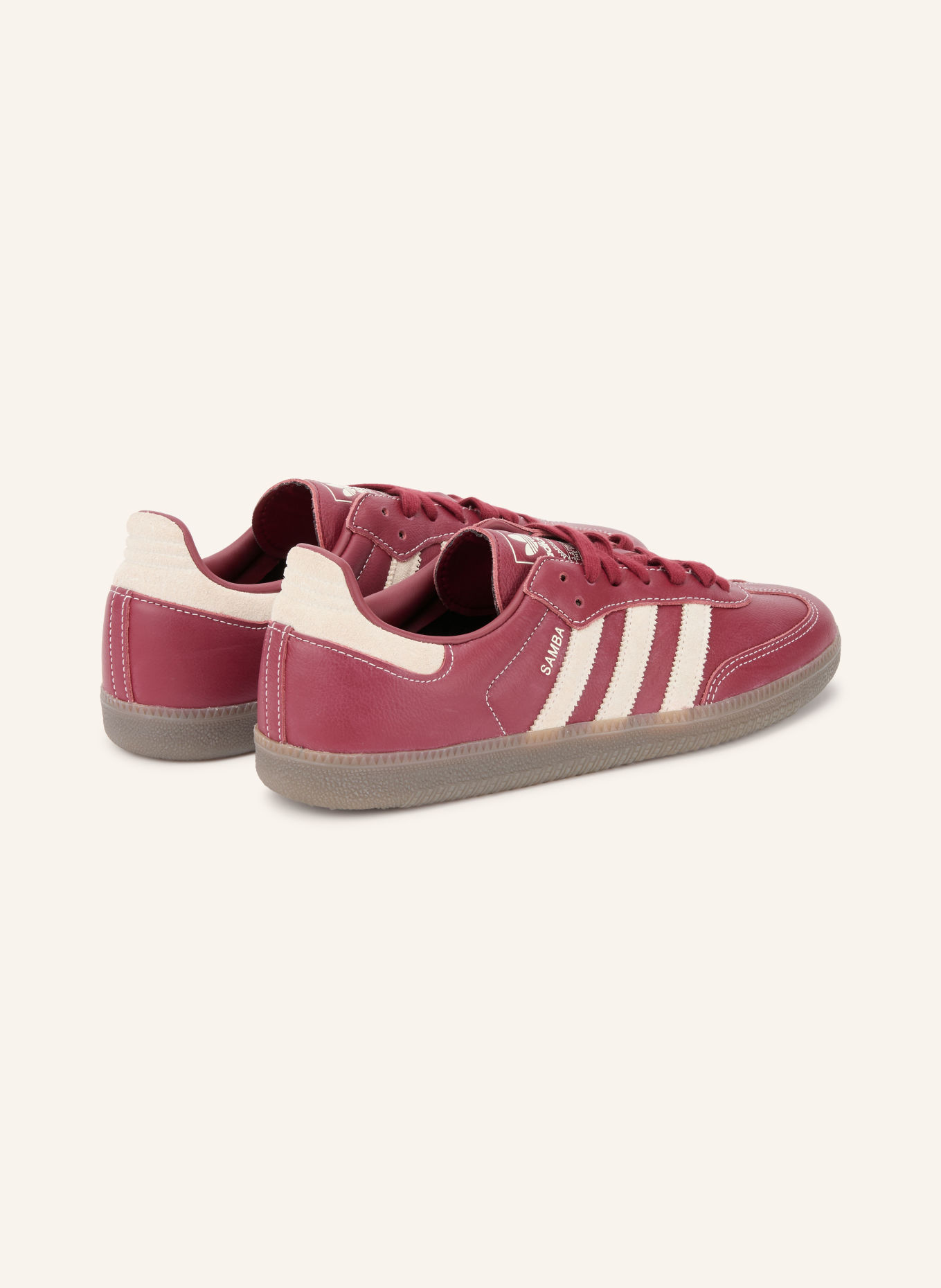 adidas Originals Sneakersy SAMBA OG: TMAVĚ ČERVENÁ / REŽNÁ