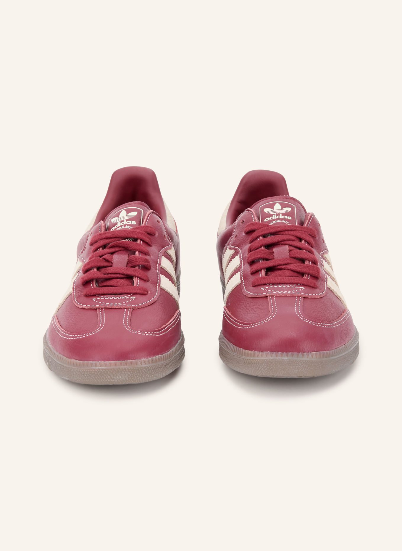 adidas Originals Sneakersy SAMBA OG: TMAVĚ ČERVENÁ / REŽNÁ