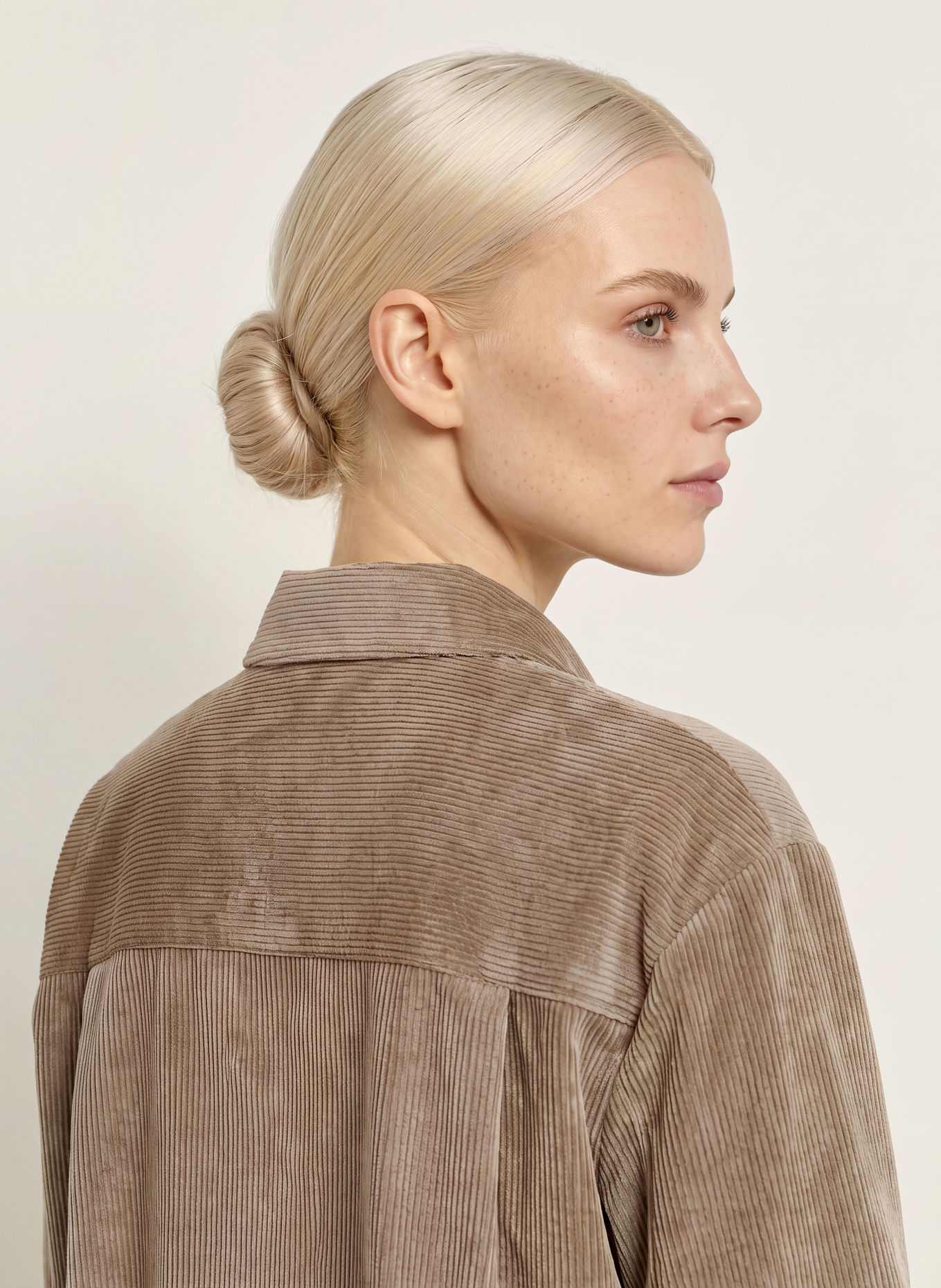 CINQUE CITARI corduroy shirt blouse: GRAY
