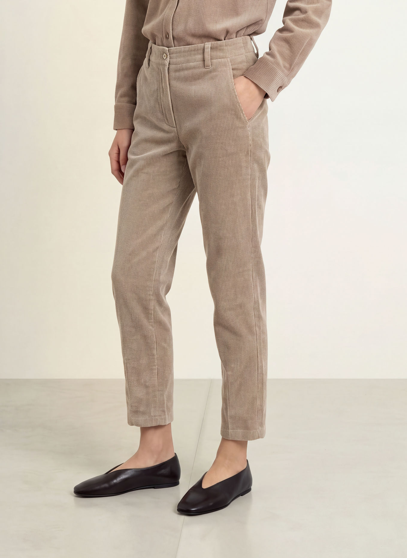 CINQUE Corduroy Pants CISLYO: BEIGE