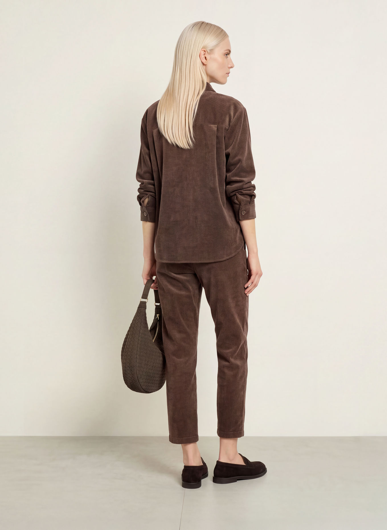 CINQUE Cordbroek CISLYO: MARRON FONCÉ