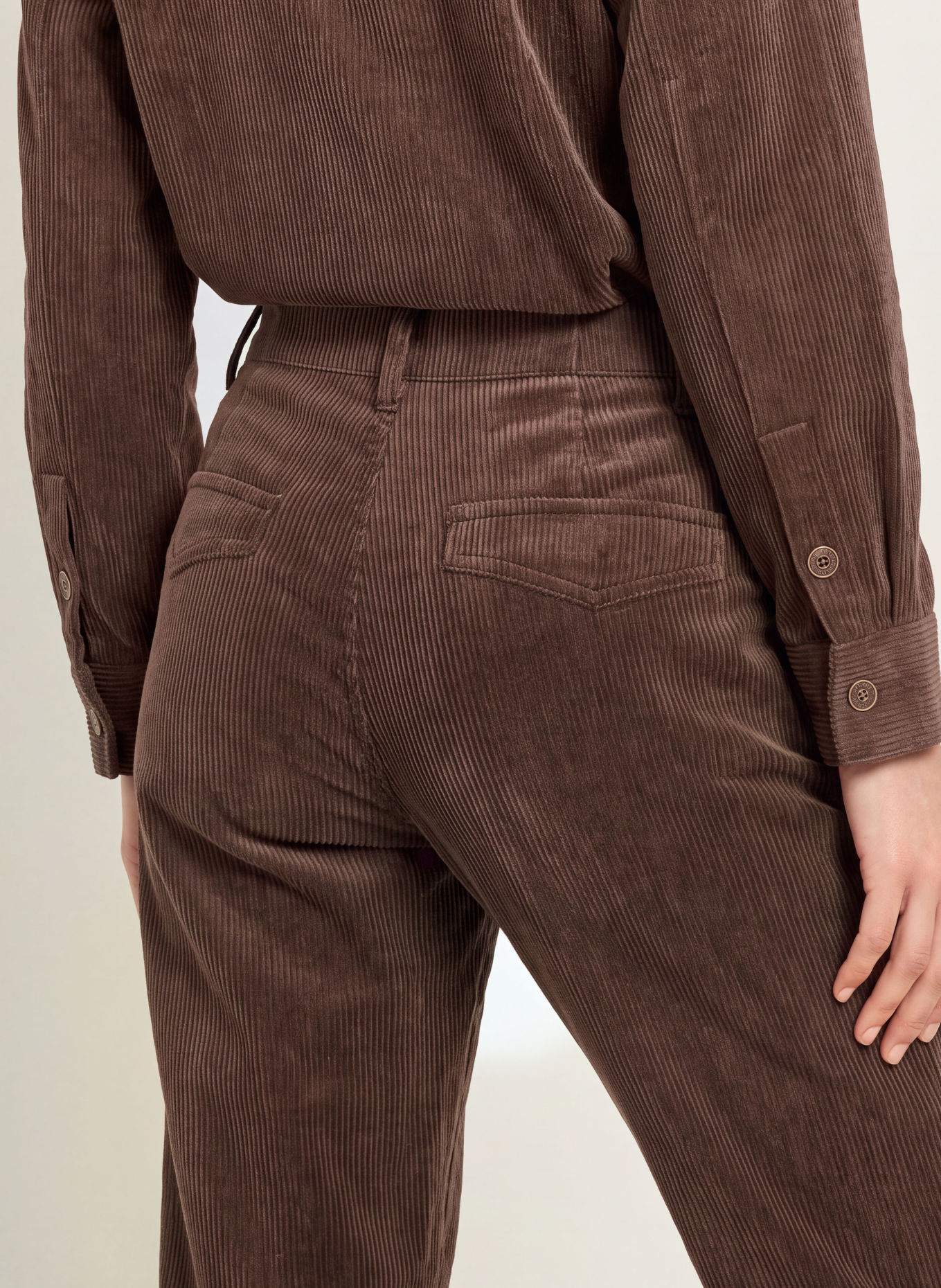 CINQUE Cordbroek CISLYO: MARRON FONCÉ